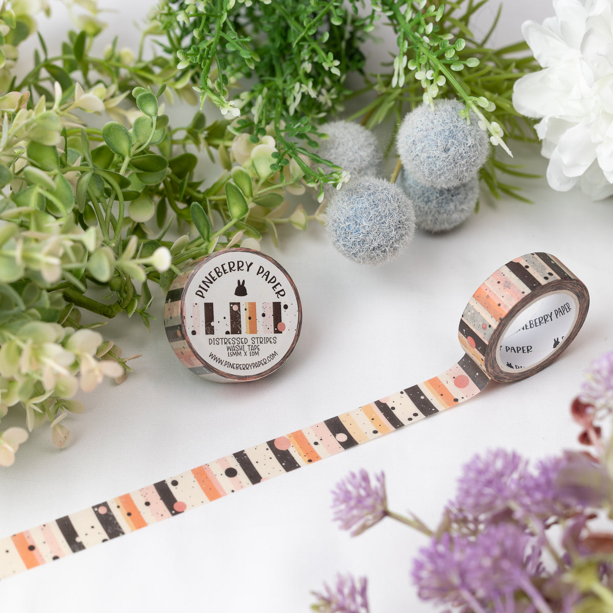 Distressed Stripes Washi Tape | 15mm x 10m | W052