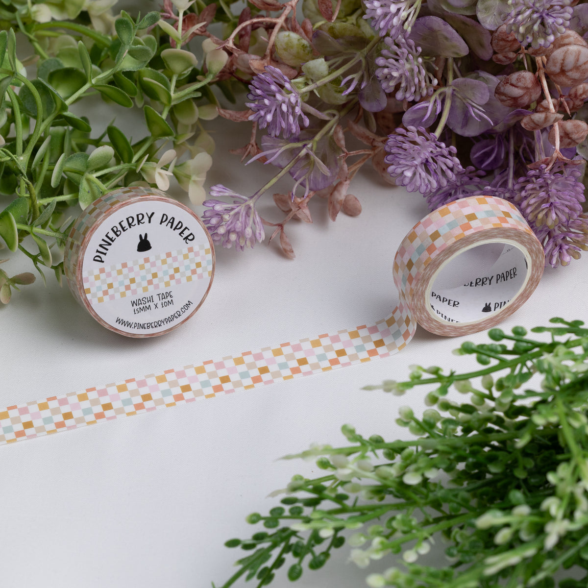 Pastel Checkered Washi Tape | 15mm x 10m | W064
