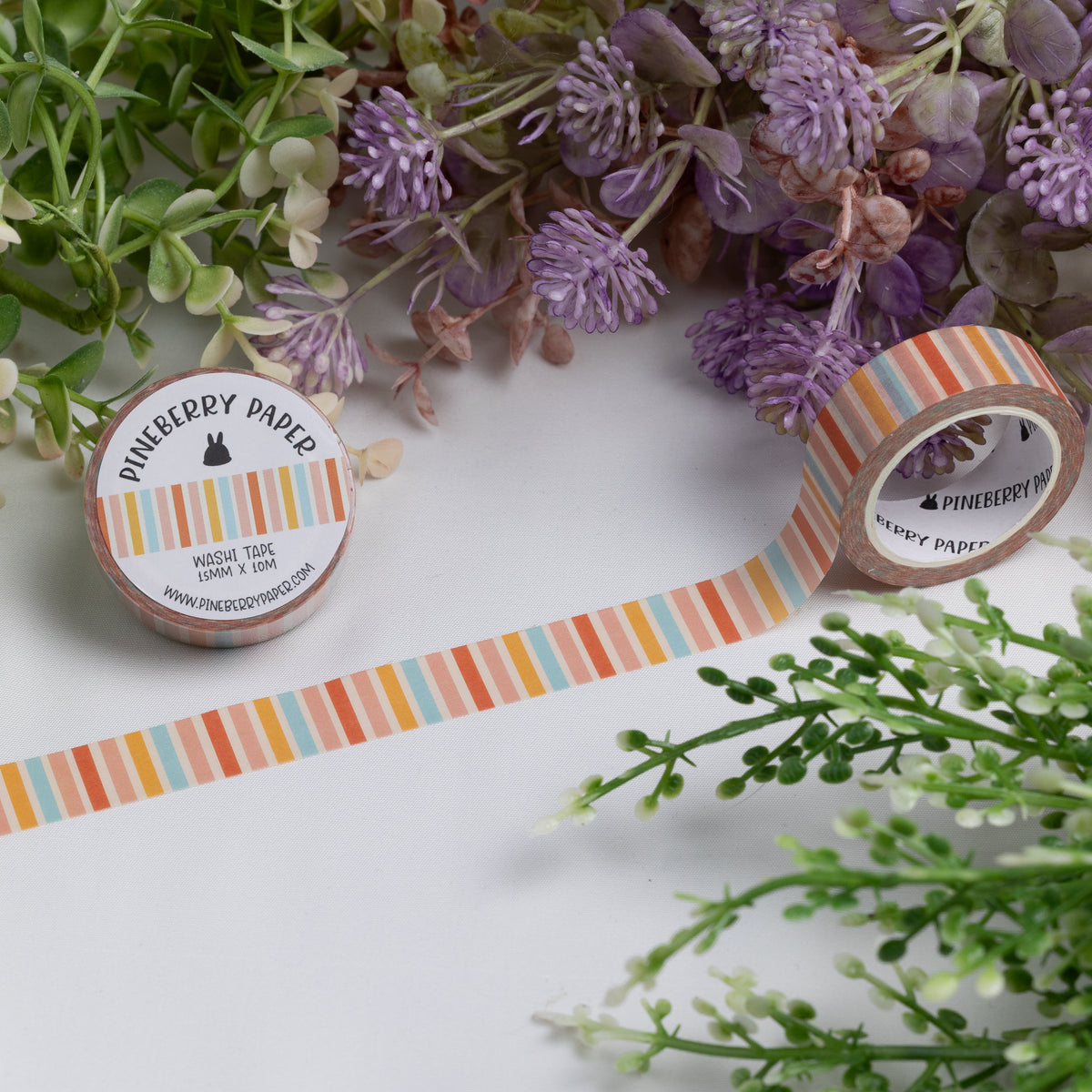 Sunny Pop Stripes Washi Tape | 15mm x 10m | W051