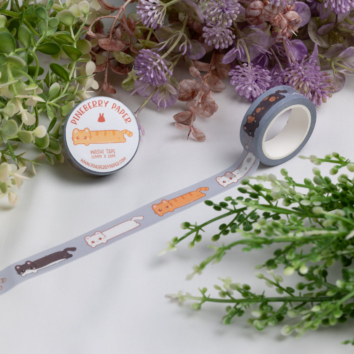 Long Cat Washi Tape | 15mm x 10m | W017