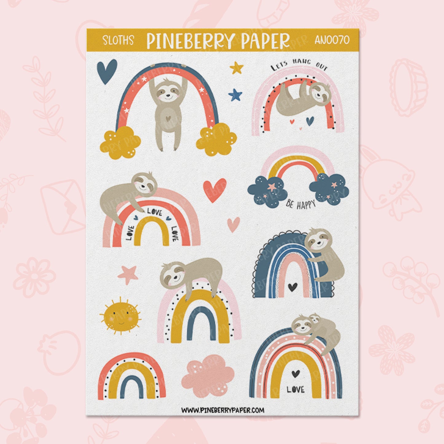 Sloth Rainbow | AN0070