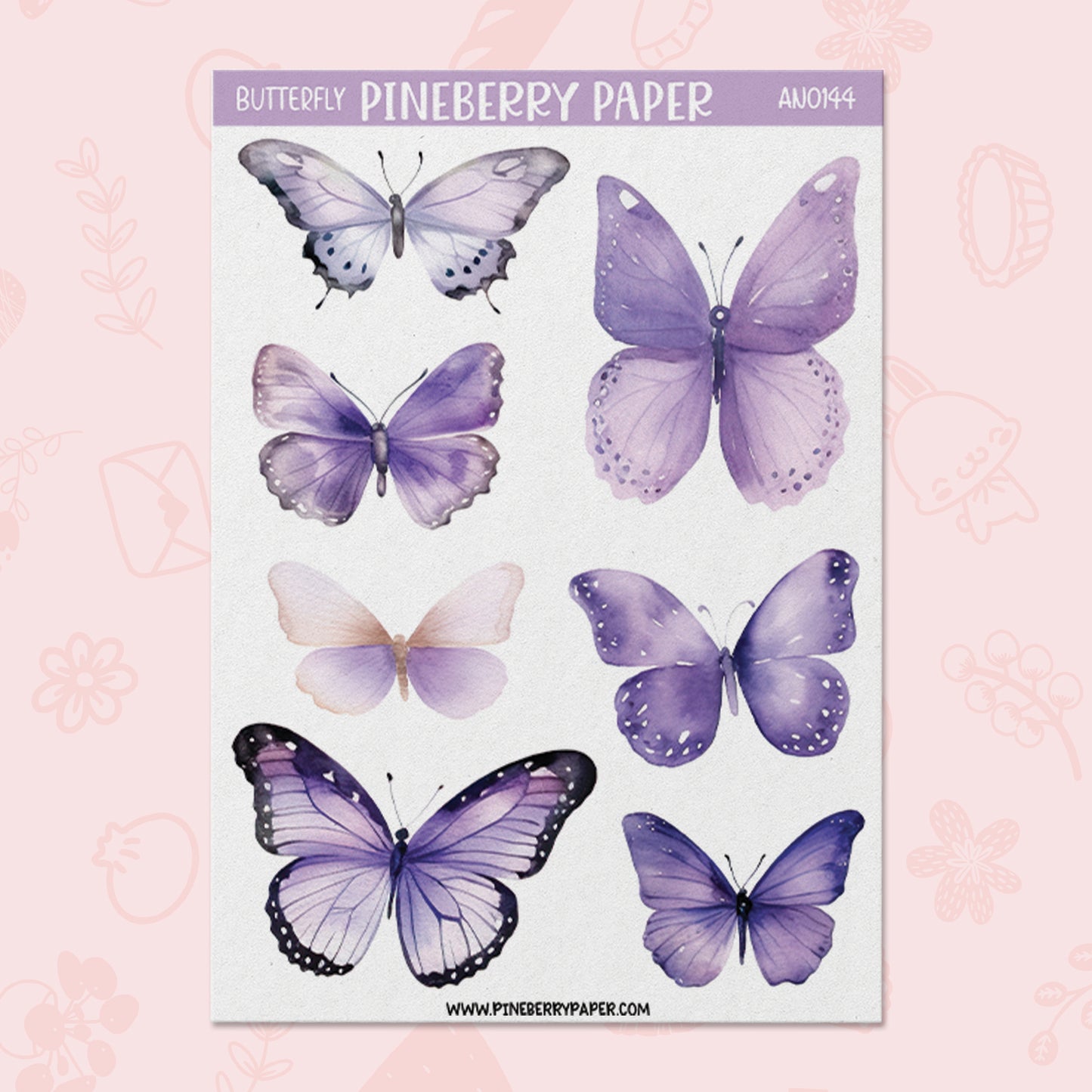 Purple Butterfly | AN0144