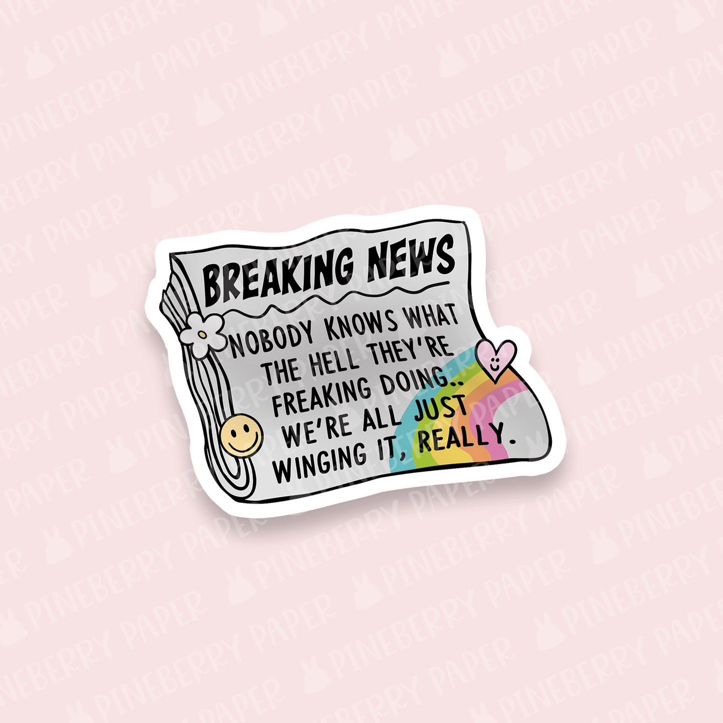 Breaking News Vinyl Sticker