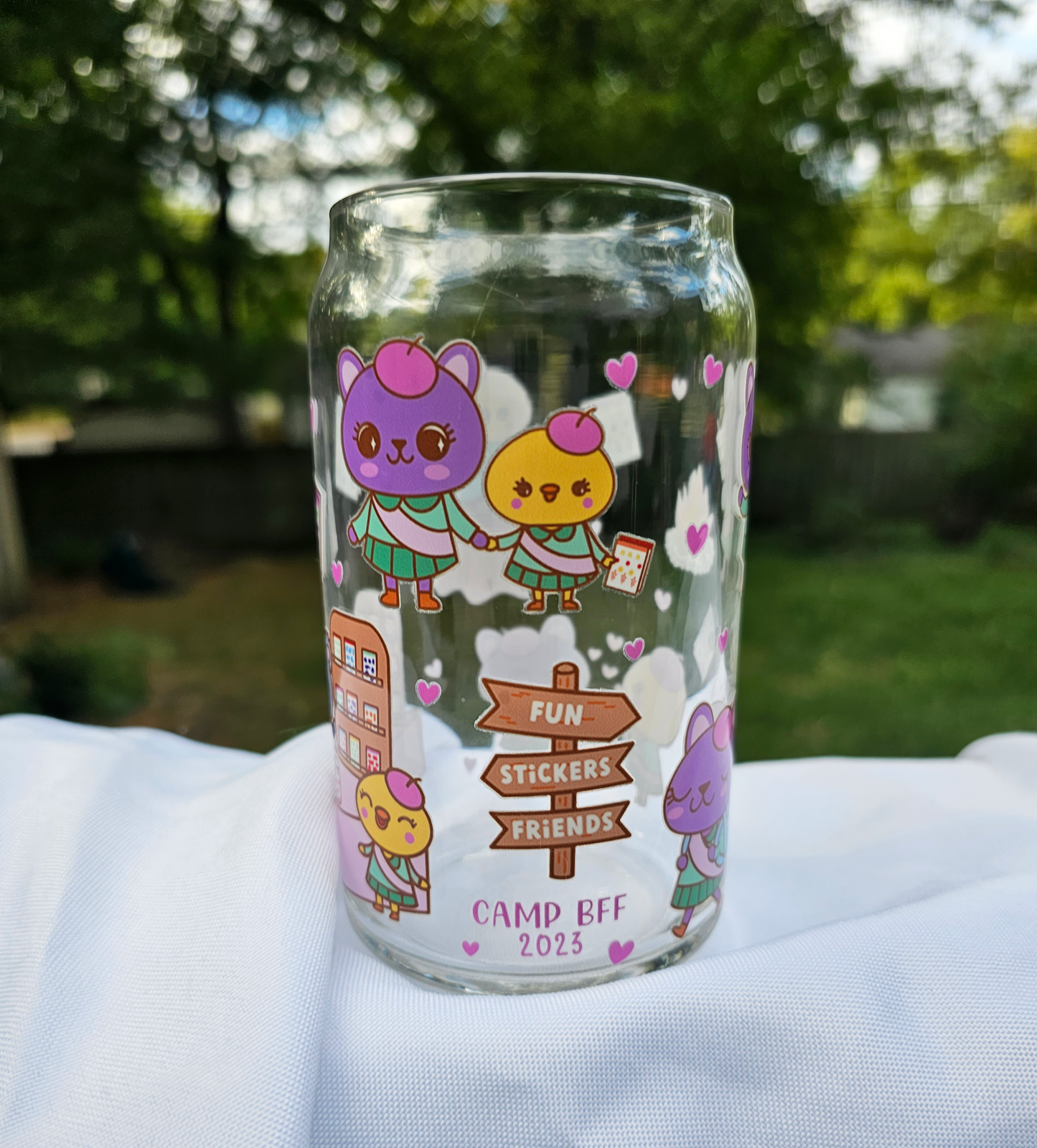 Camp BFF Glass
