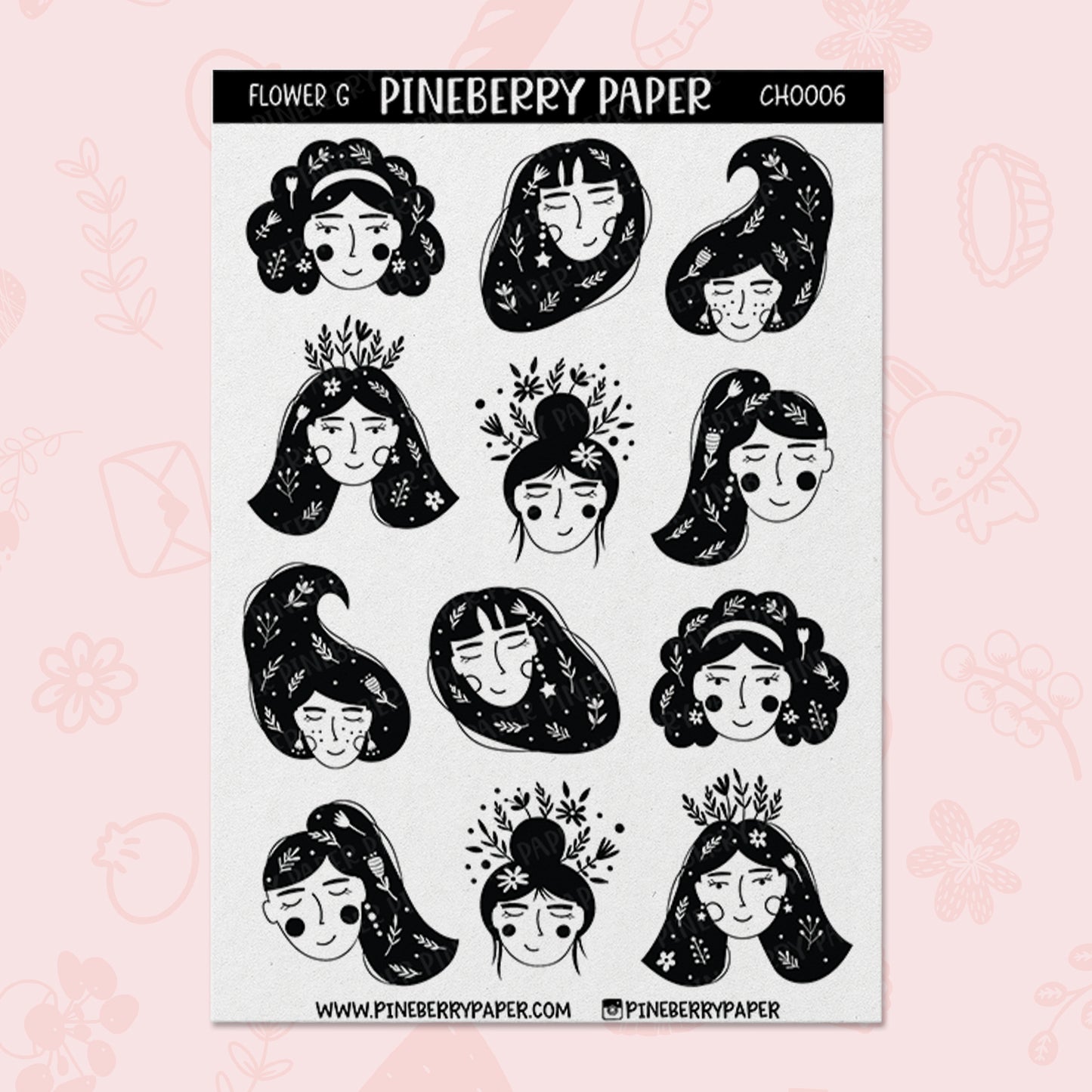 Floral Haired Girls | CH0006