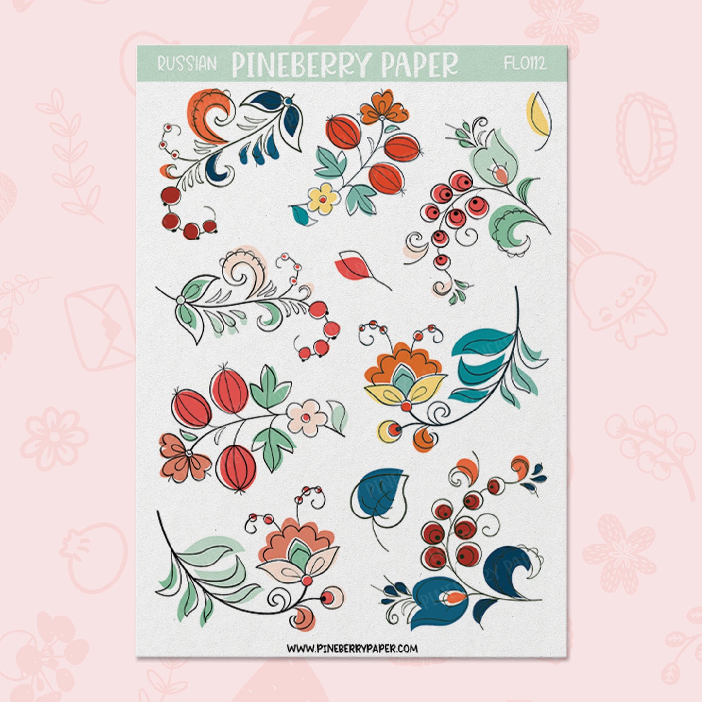 Russian Folk Floral | FL0112