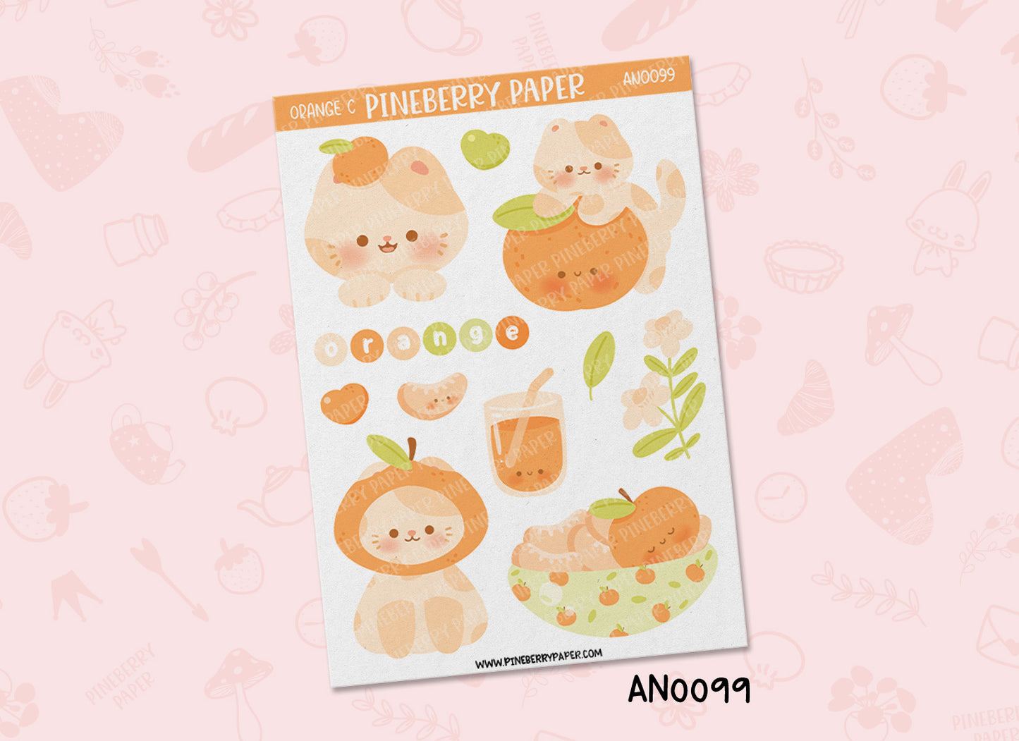 Orange Cat | AN0099 | AN0100