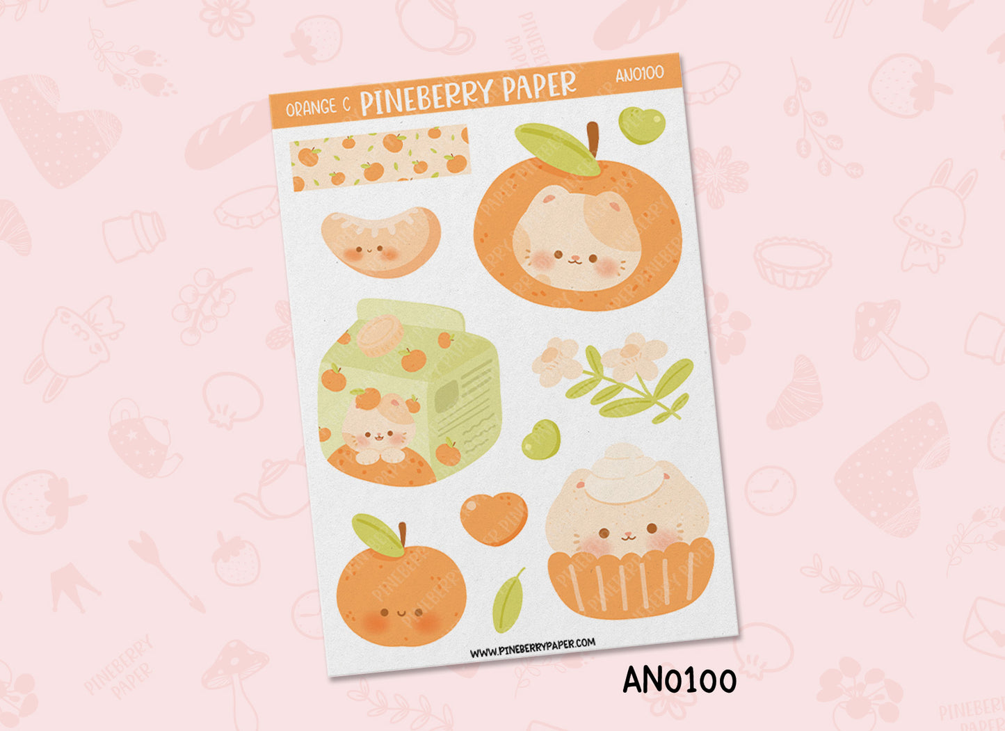Orange Cat | AN0099 | AN0100
