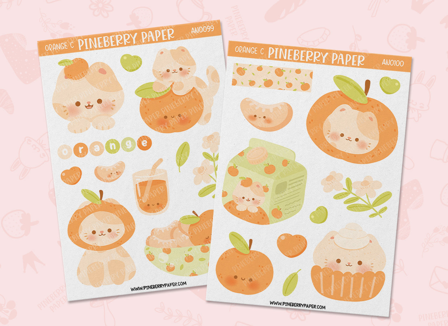 Orange Cat | AN0099 | AN0100