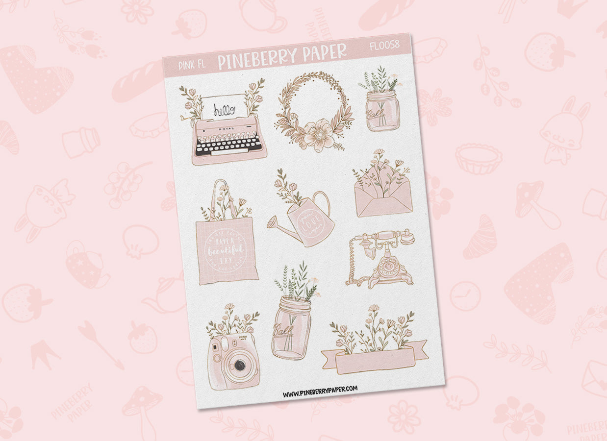Pink Floral Home | FL0058