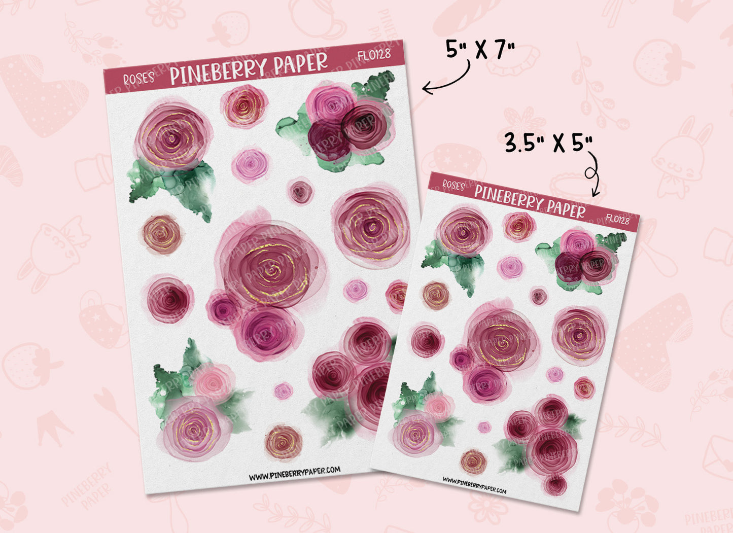 Alcohol Ink Roses | FL0128