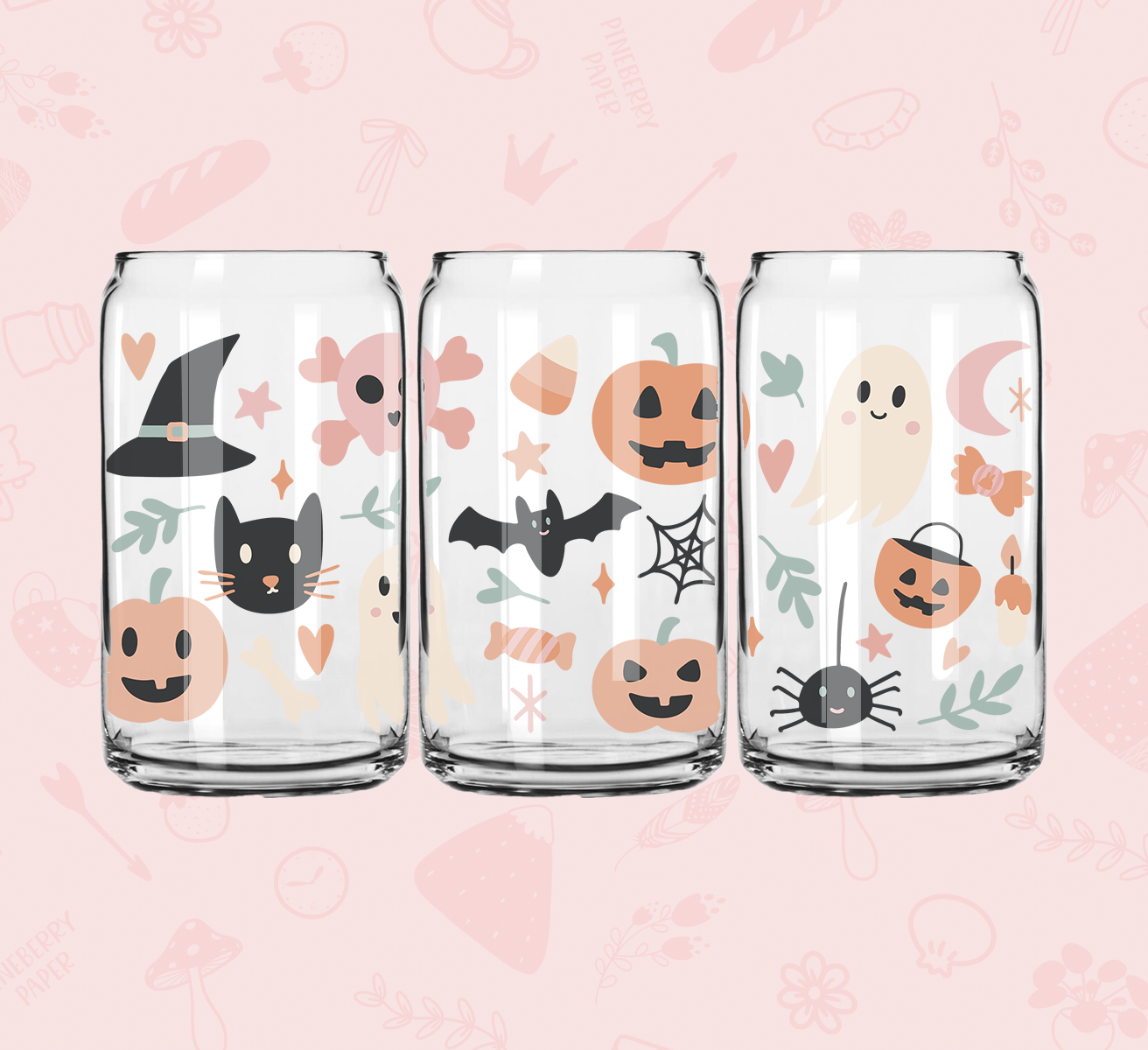 Cute Halloween Glass