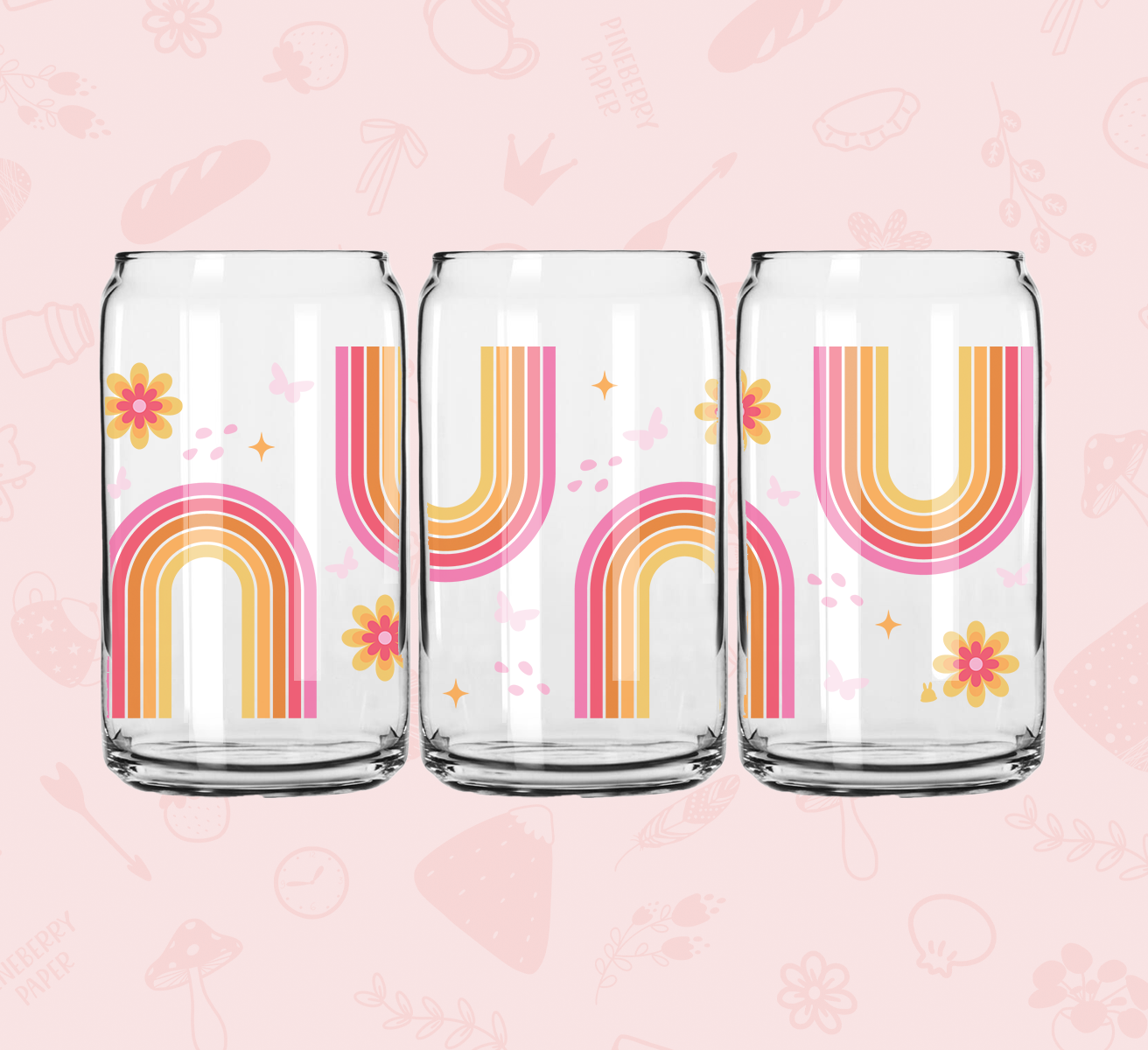 Flower Rainbow Glass