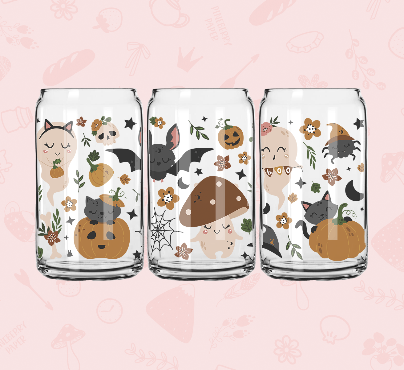 Kawaii Halloween Glass