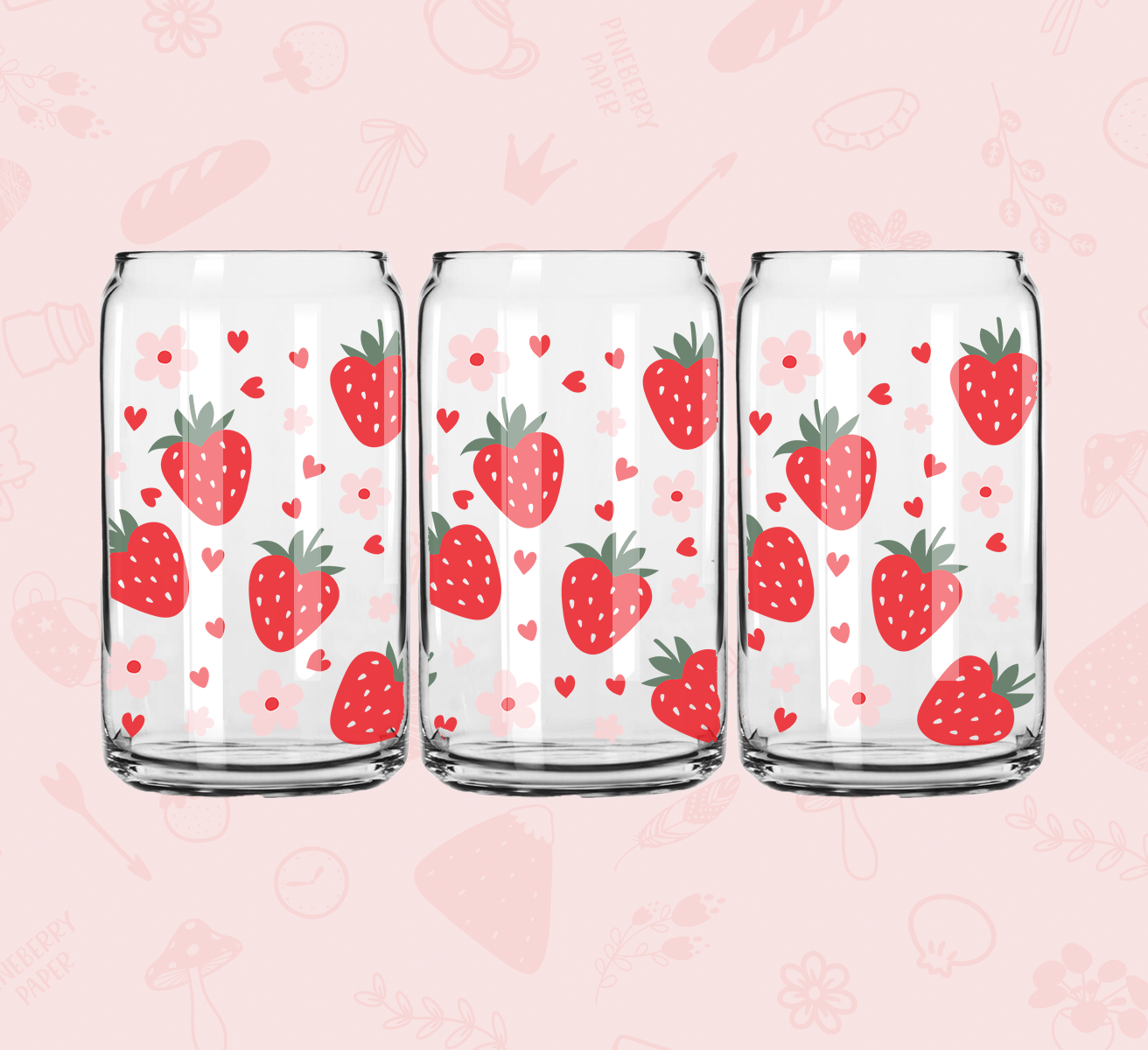 Sweet Strawberry Glass