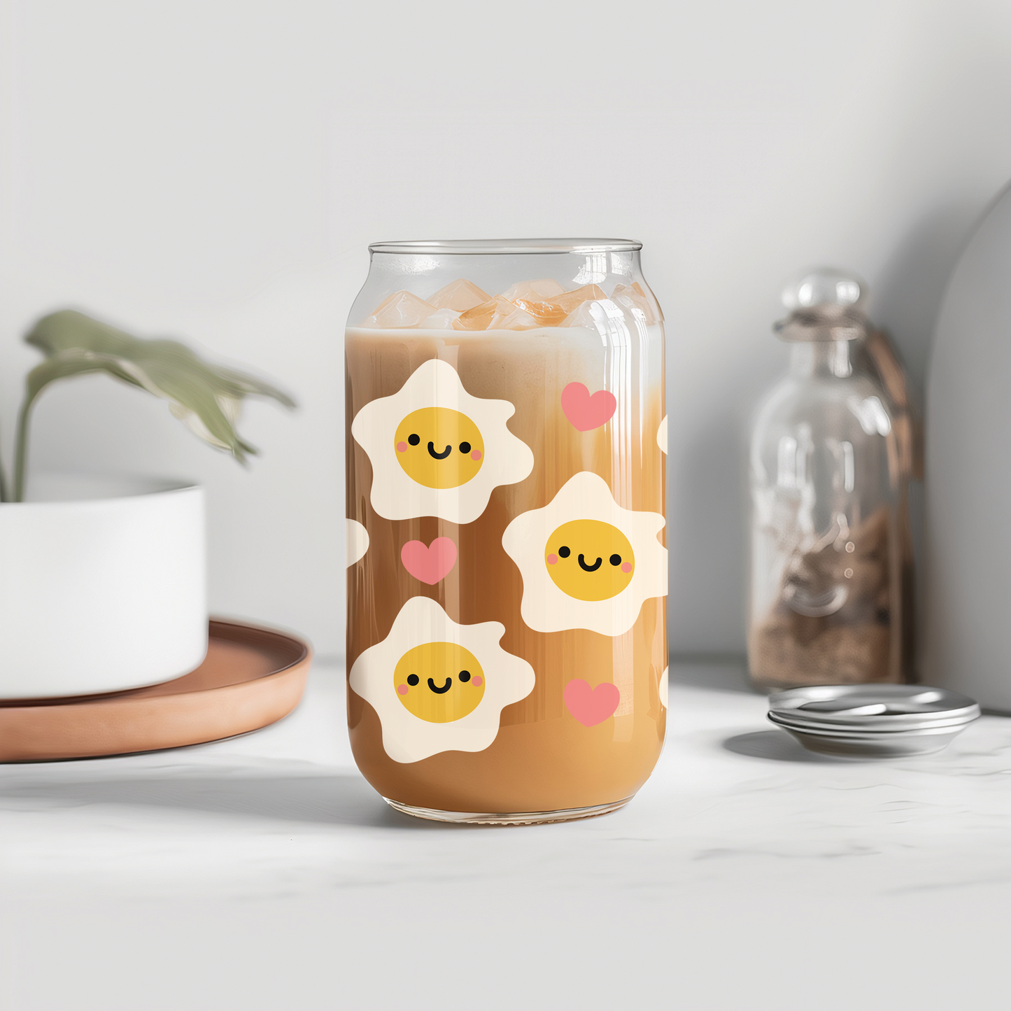 Fried Eggs Glass