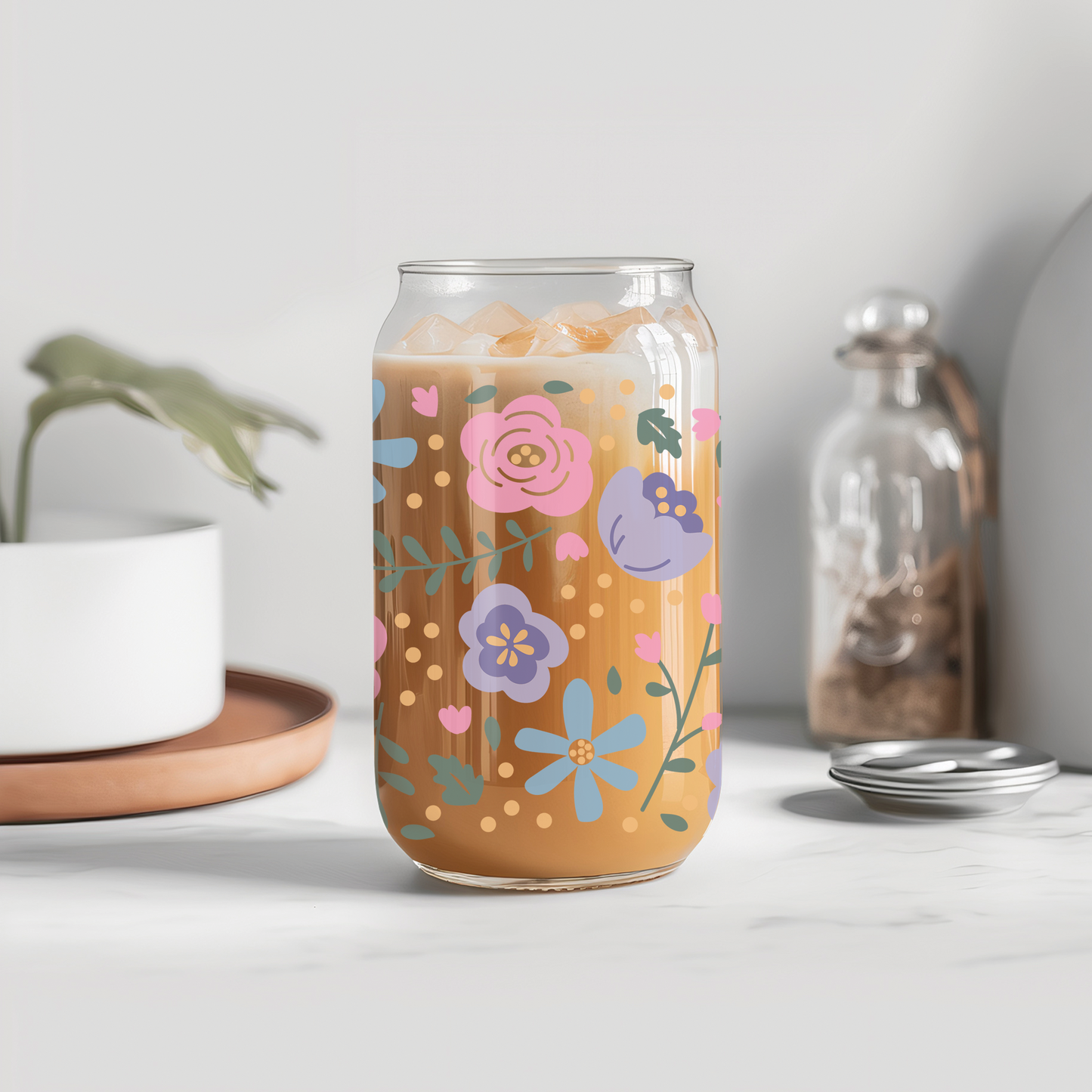 Springs Floral Glass