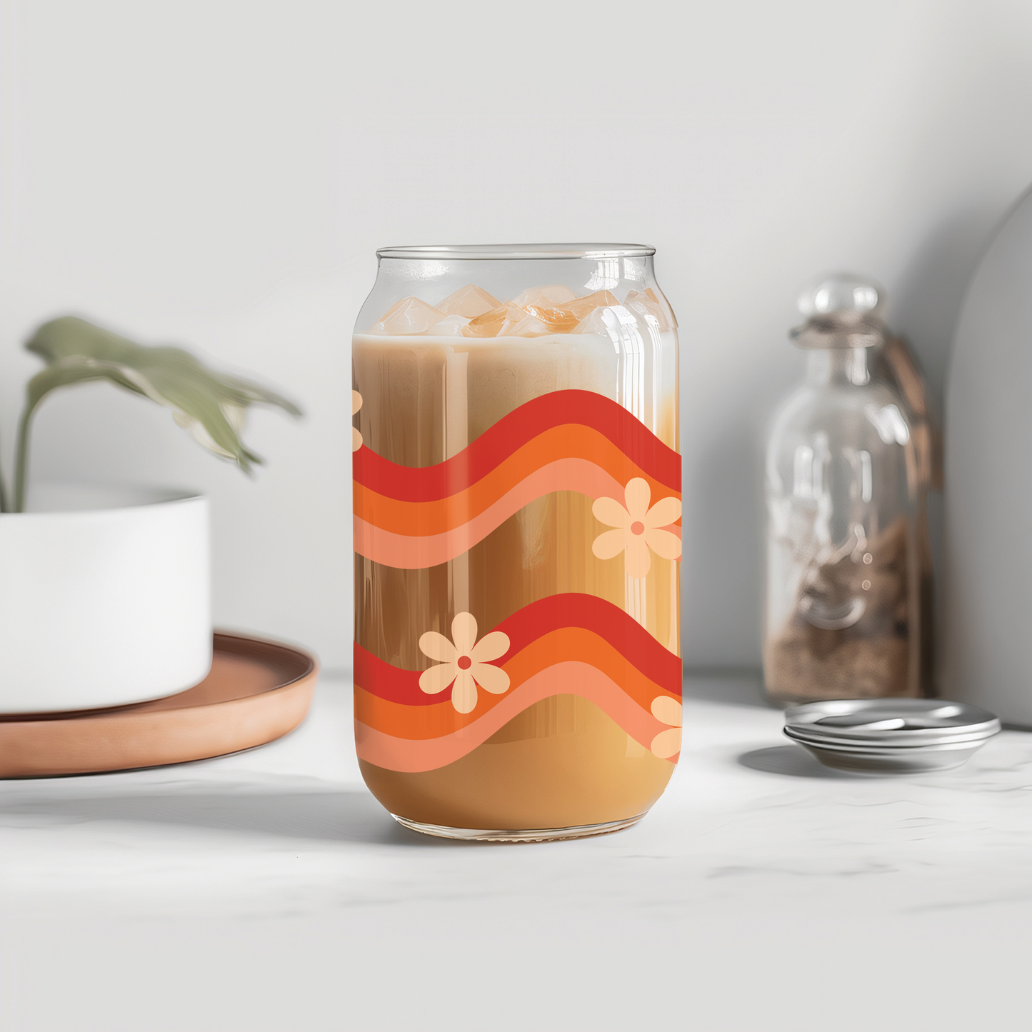 Red Wave Glass