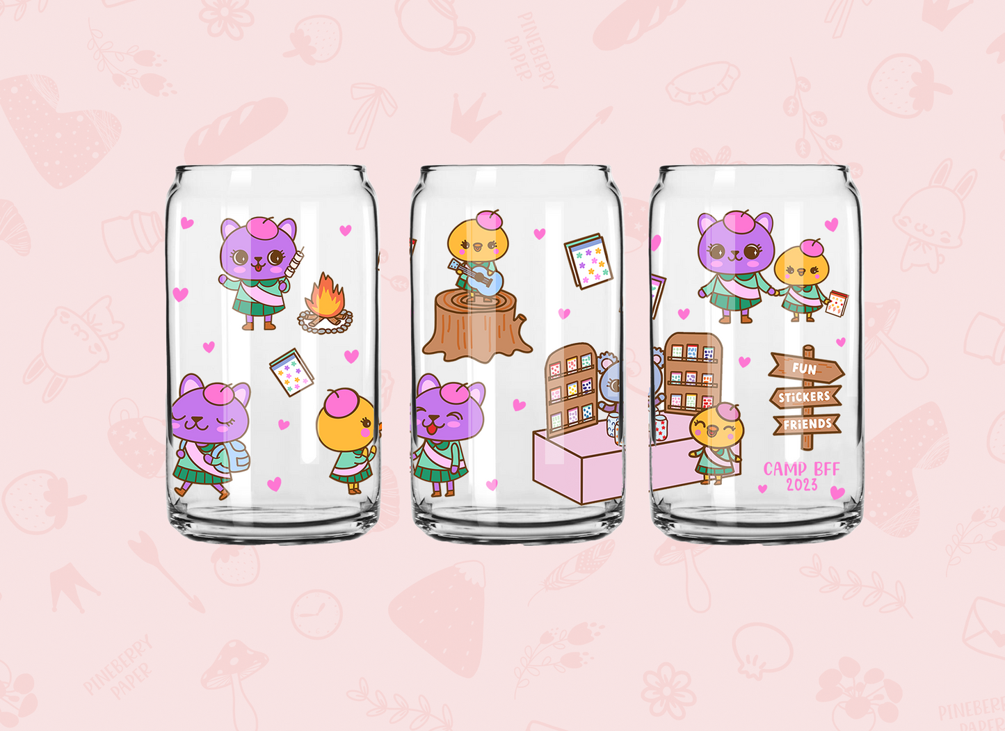 Camp BFF Glass