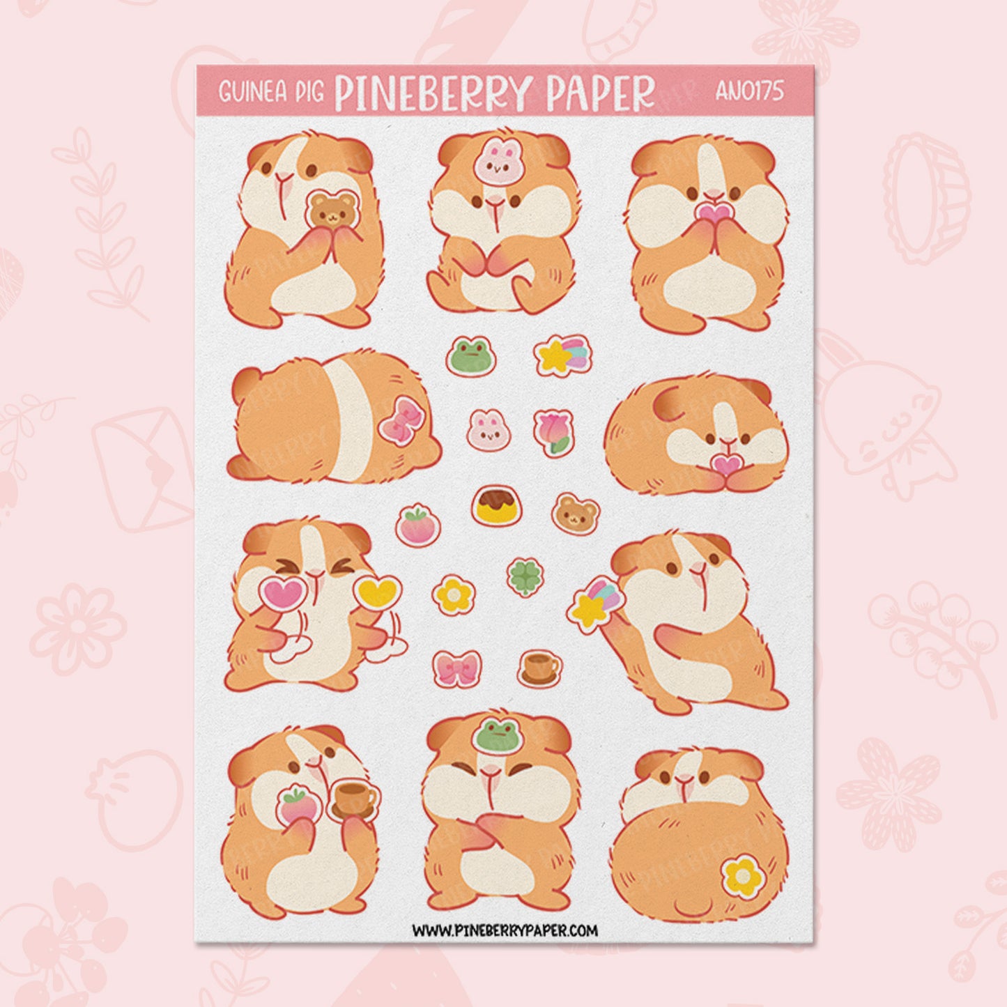 Sticker Fiend Guinea Pig | AN0175