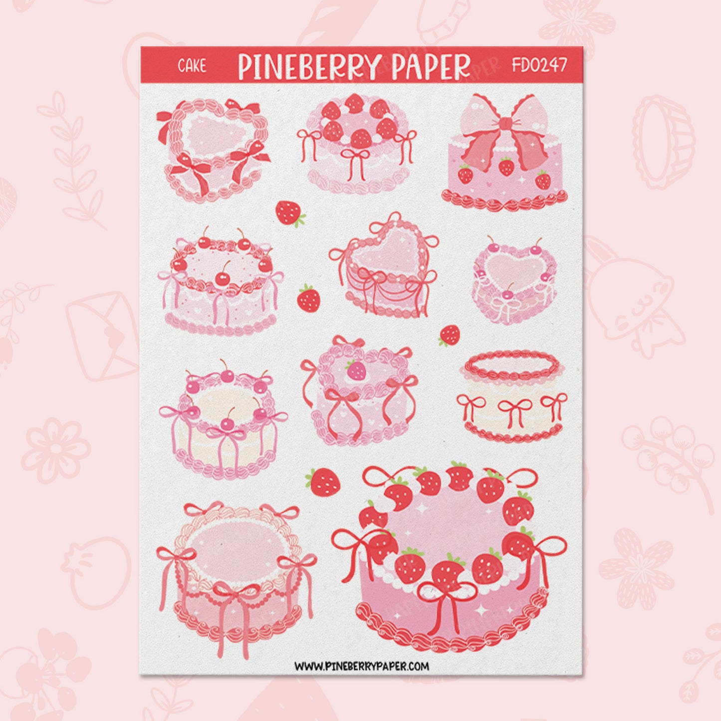 Vintage Pink Cakes | FD0247