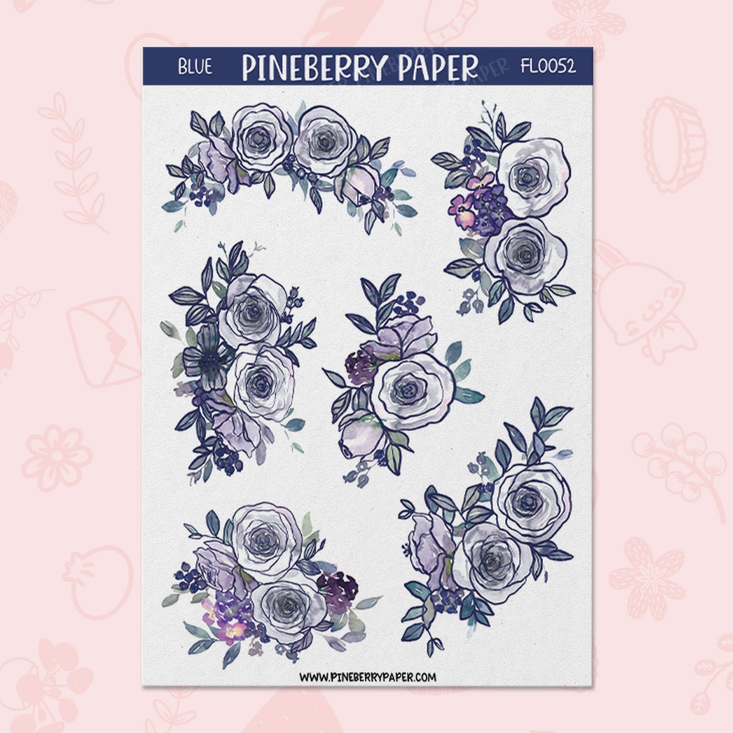 Blue Florals | FL0052