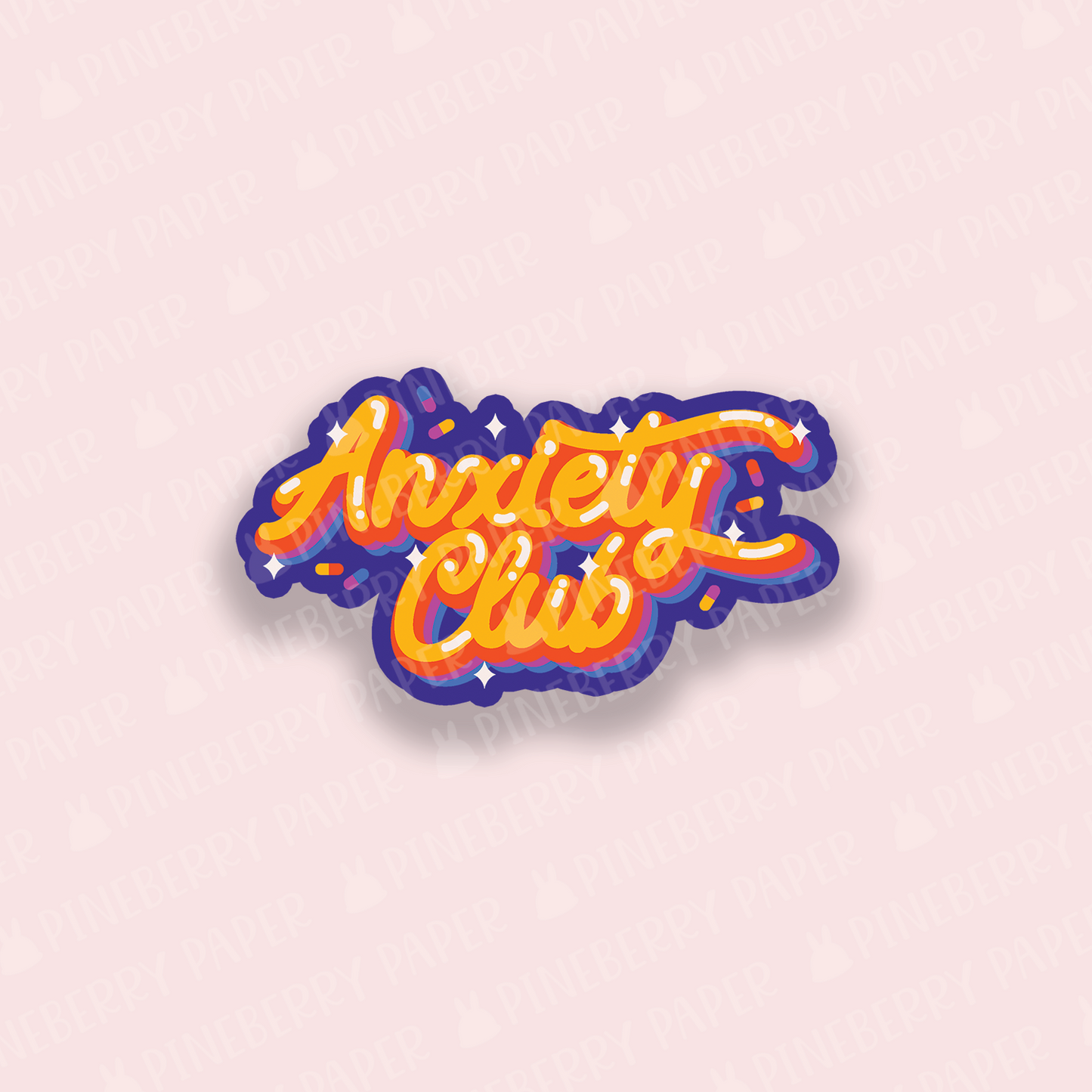 Anxiety Club Vinyl Sticker
