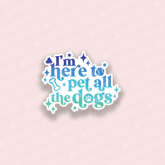 Pet All the Dogs Vinyl Sticker