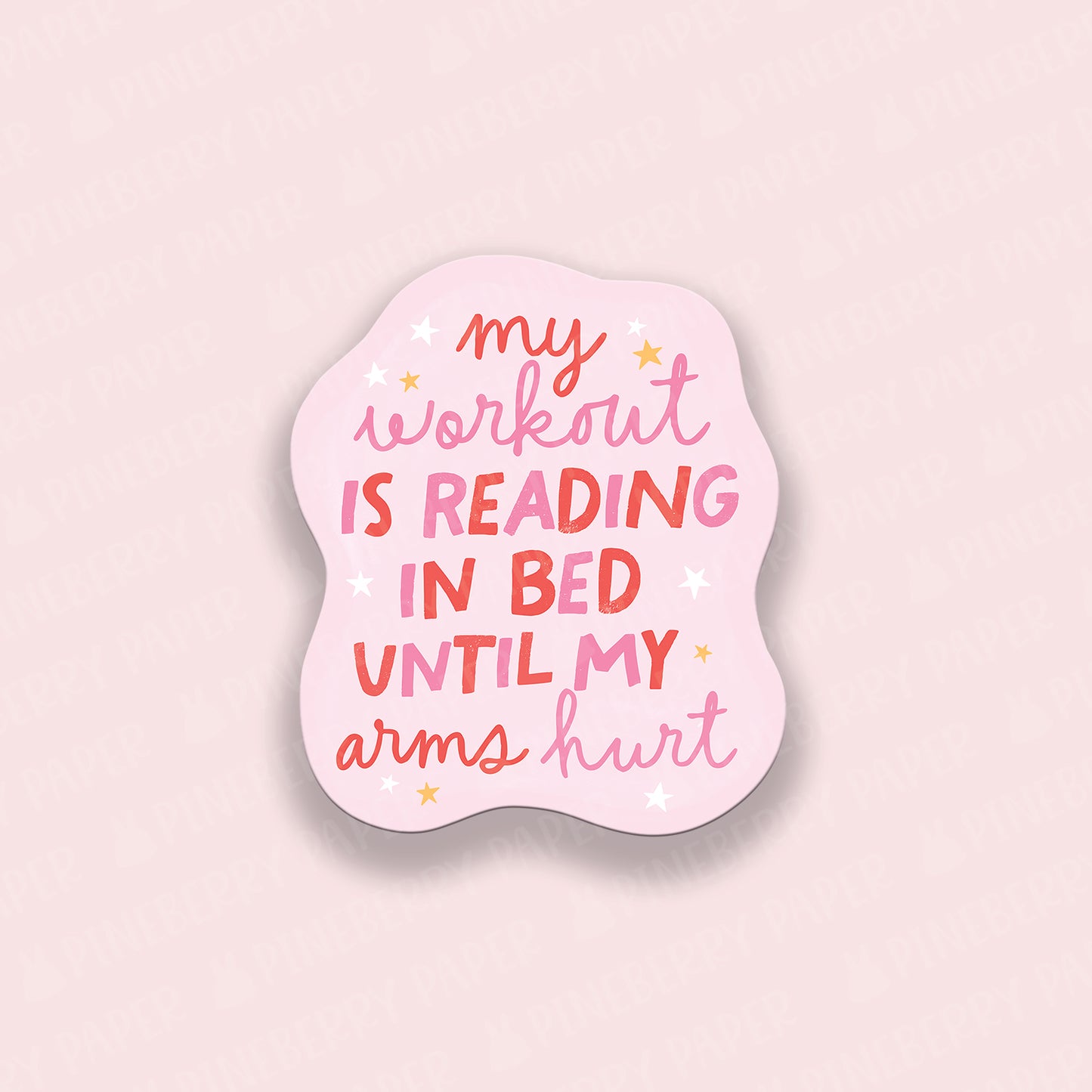 Reading is My Workout Vinyl Sticker