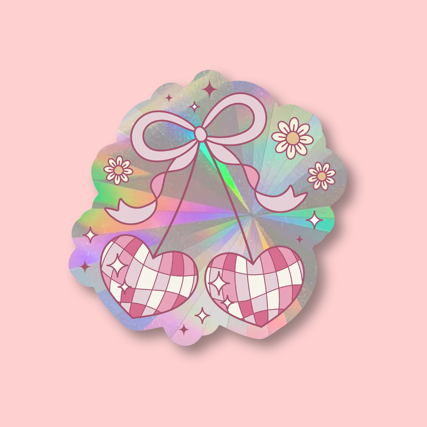Disco Cherry Suncatcher Window Sticker