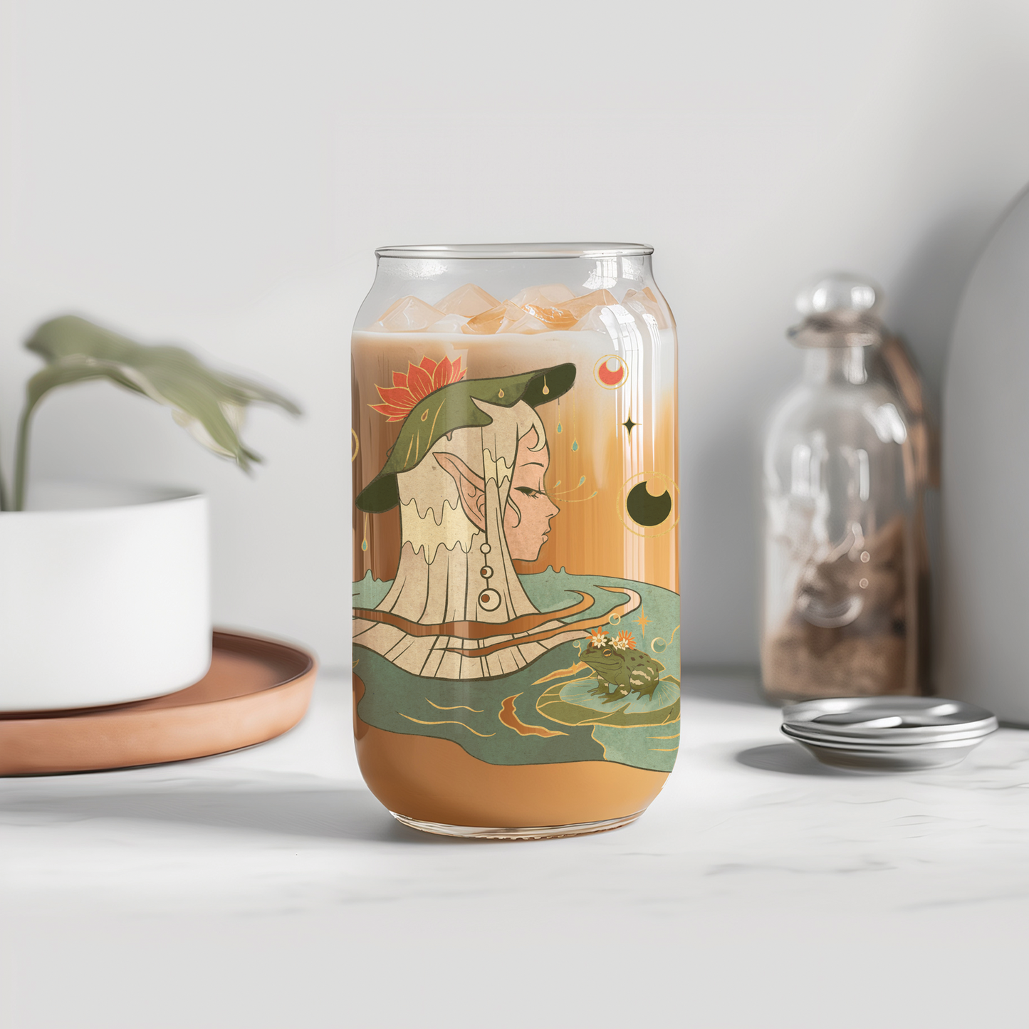 Mushroom Girl Glass