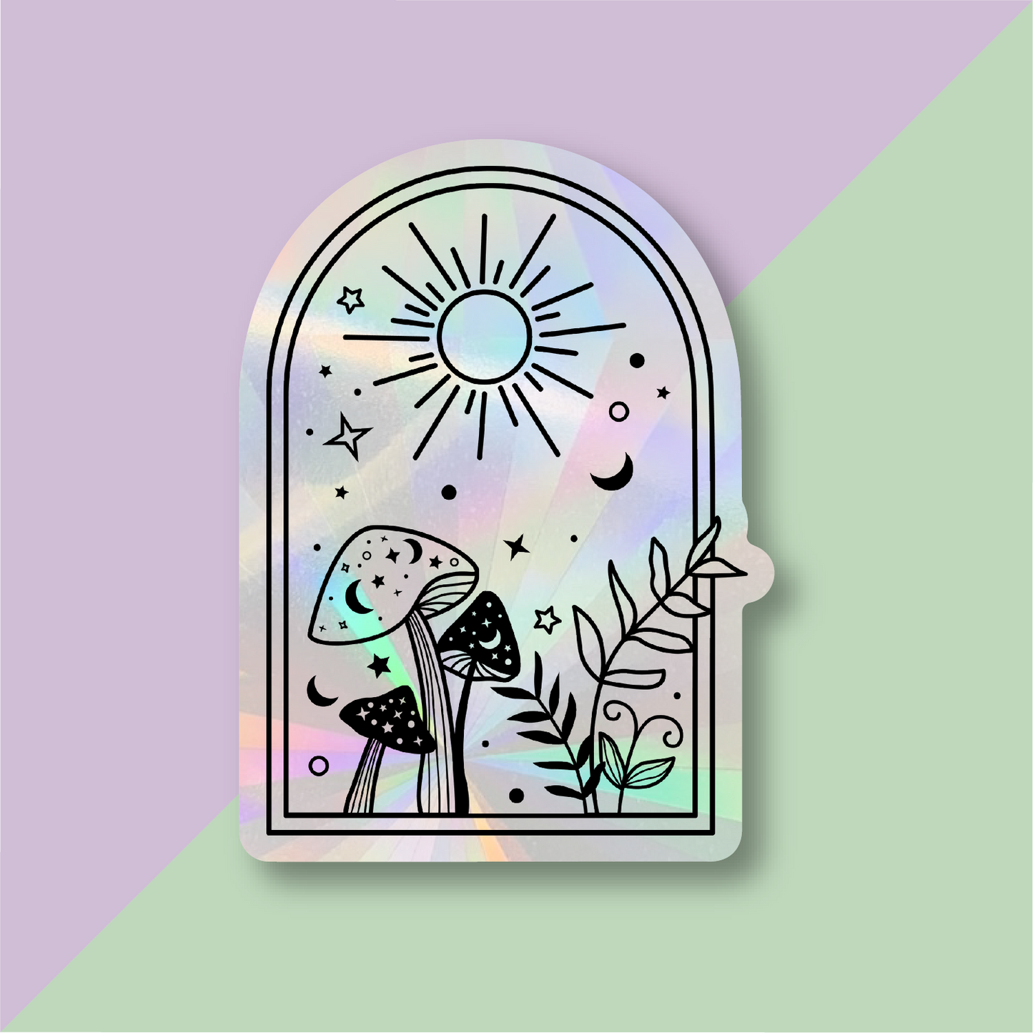 Mushroom Window Suncatcher Window Sticker