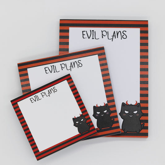 Evil Plans Notepads