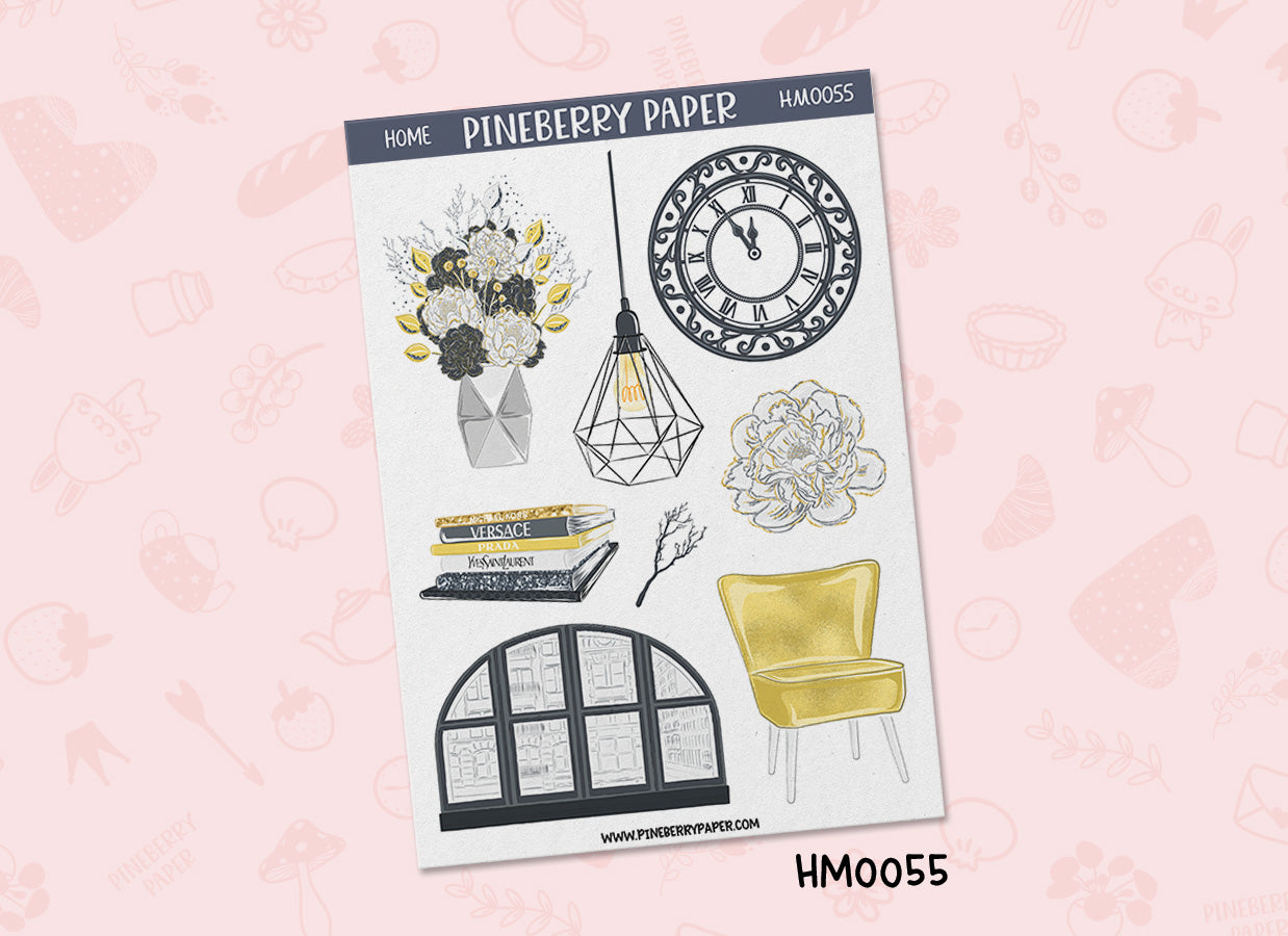 Yellow/Black Home Decor | HM0055 | HM0056 | HM0057