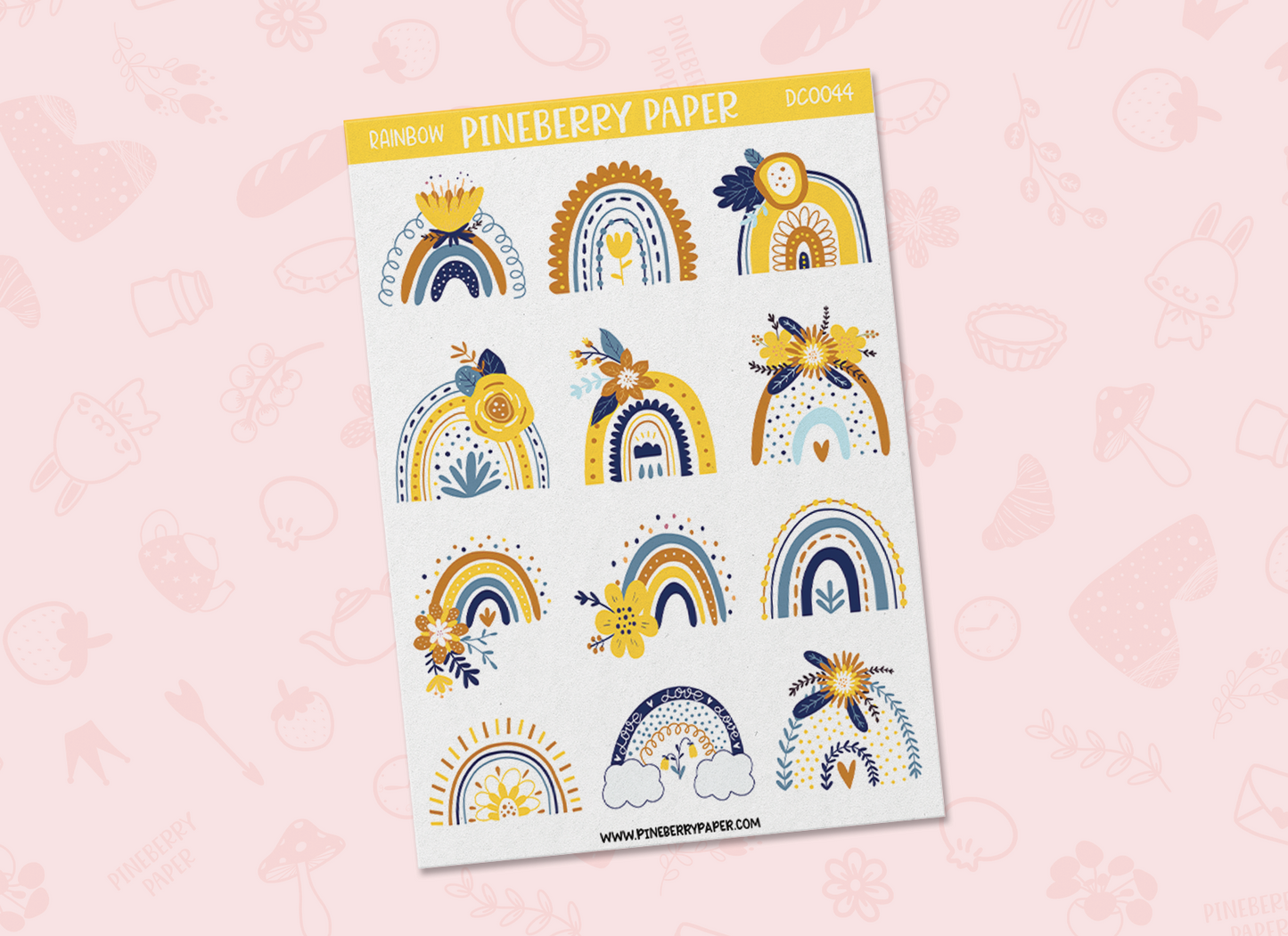 Yellow & Blue Rainbows | DC0044 | Discontinued