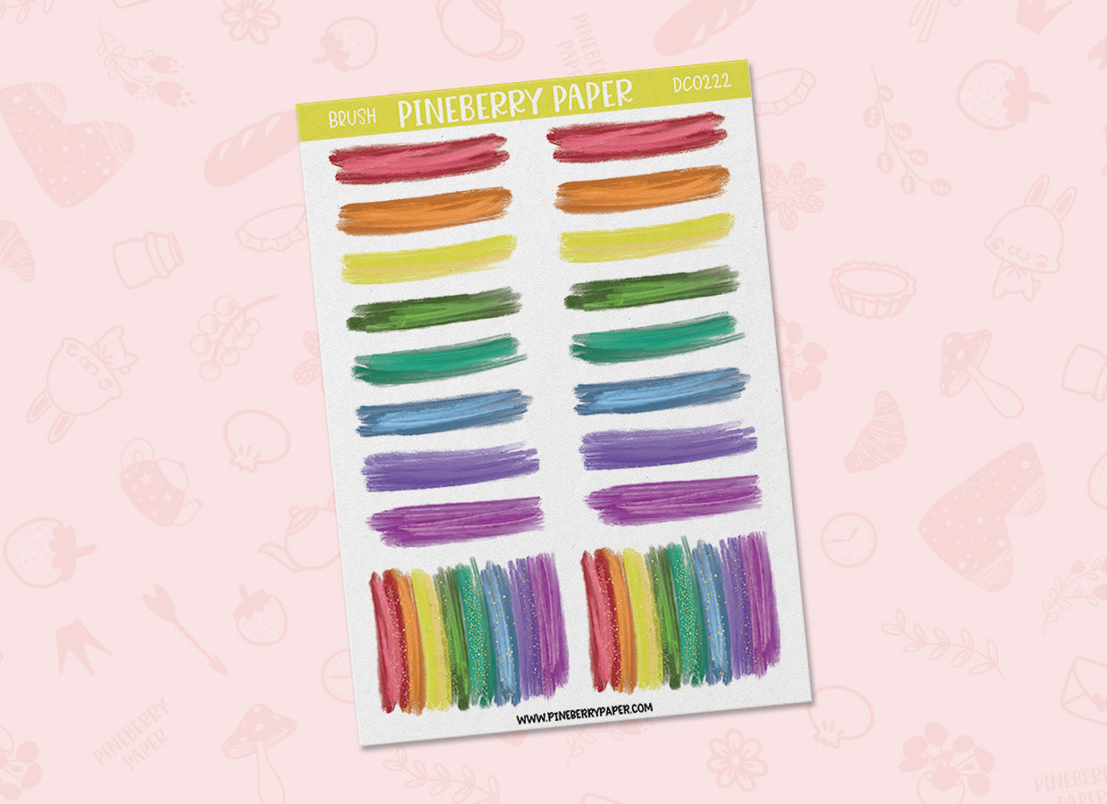 Rainbow Brushstrokes | DC0222