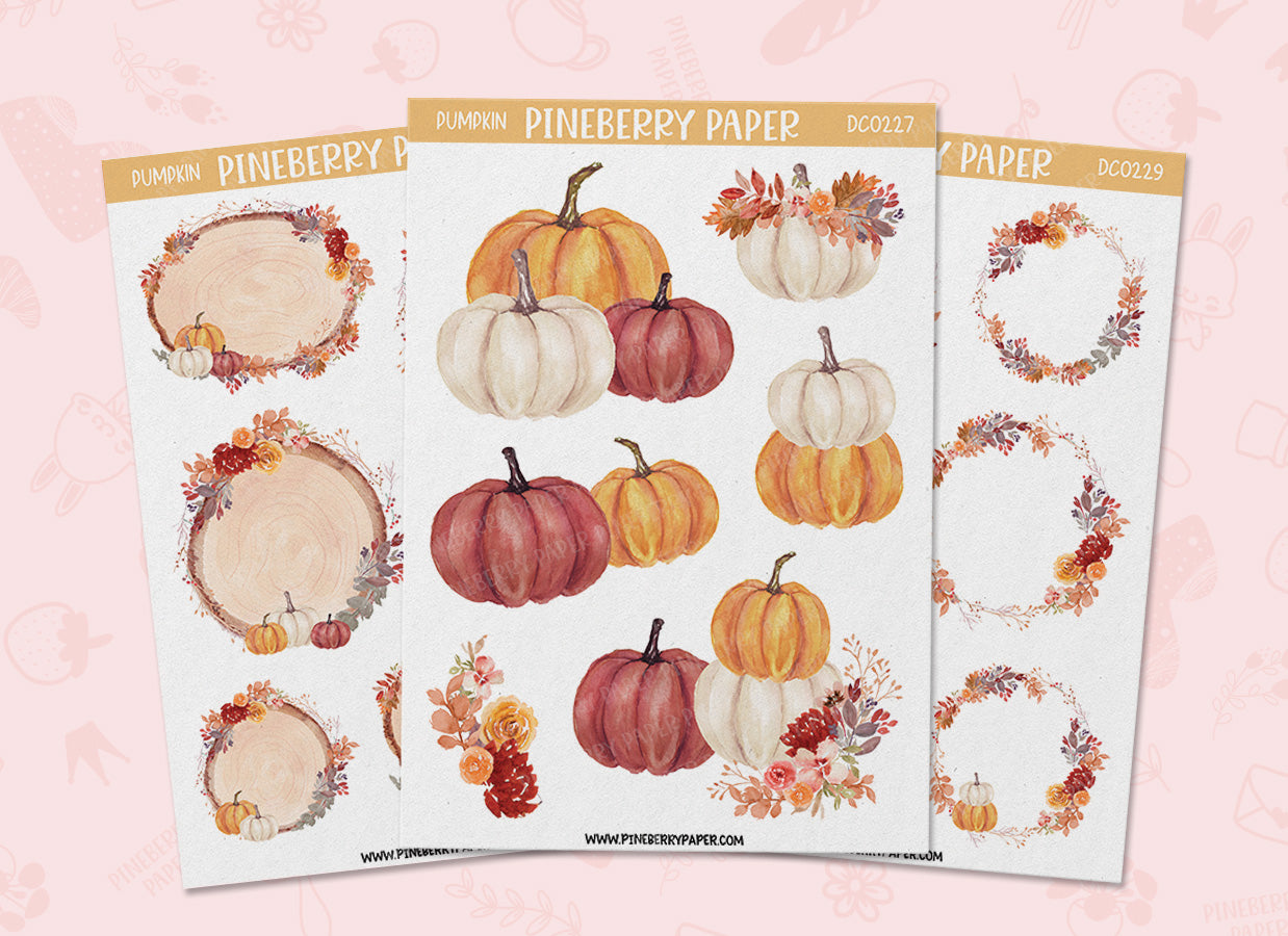 Rustic Pumpkins | DC0227 | DC0228 | DC0229
