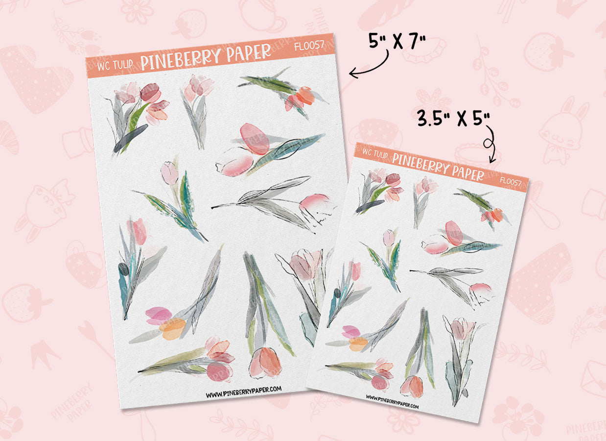 Watercolor Tulips | FL0057