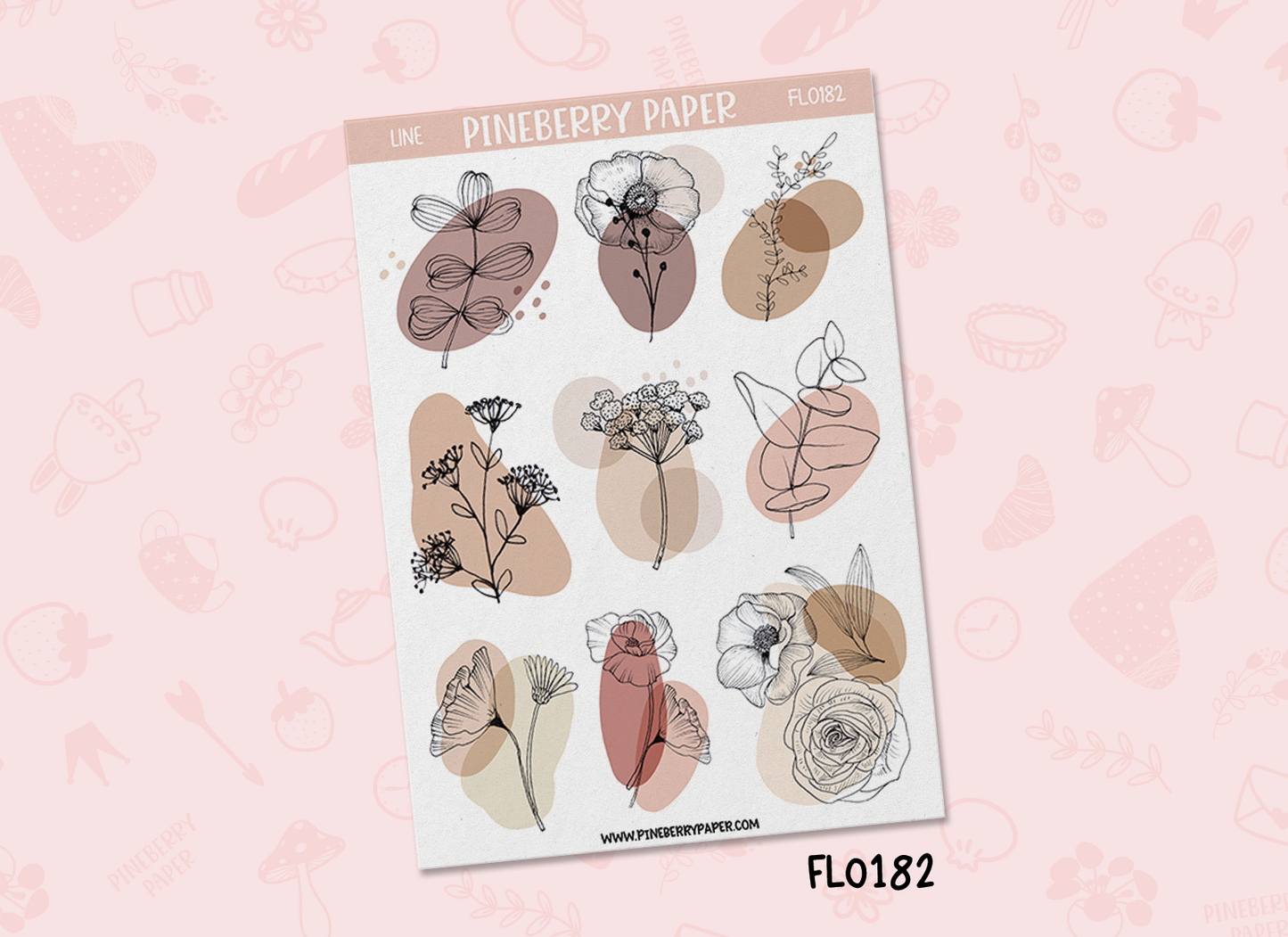 Neutral Floral Aesthetic | FL0182 | FL0183
