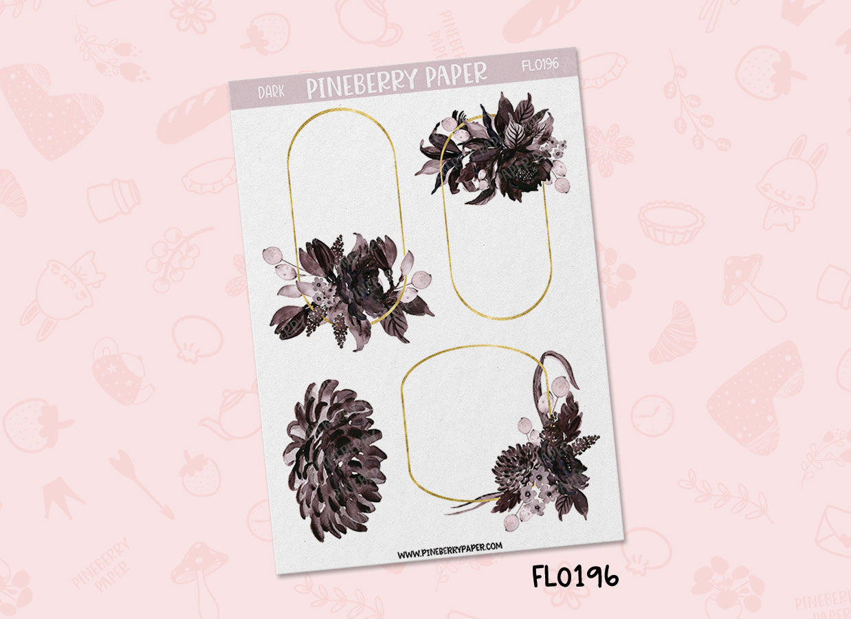 Black Florals | FL0194 | FL0195 | FL0196