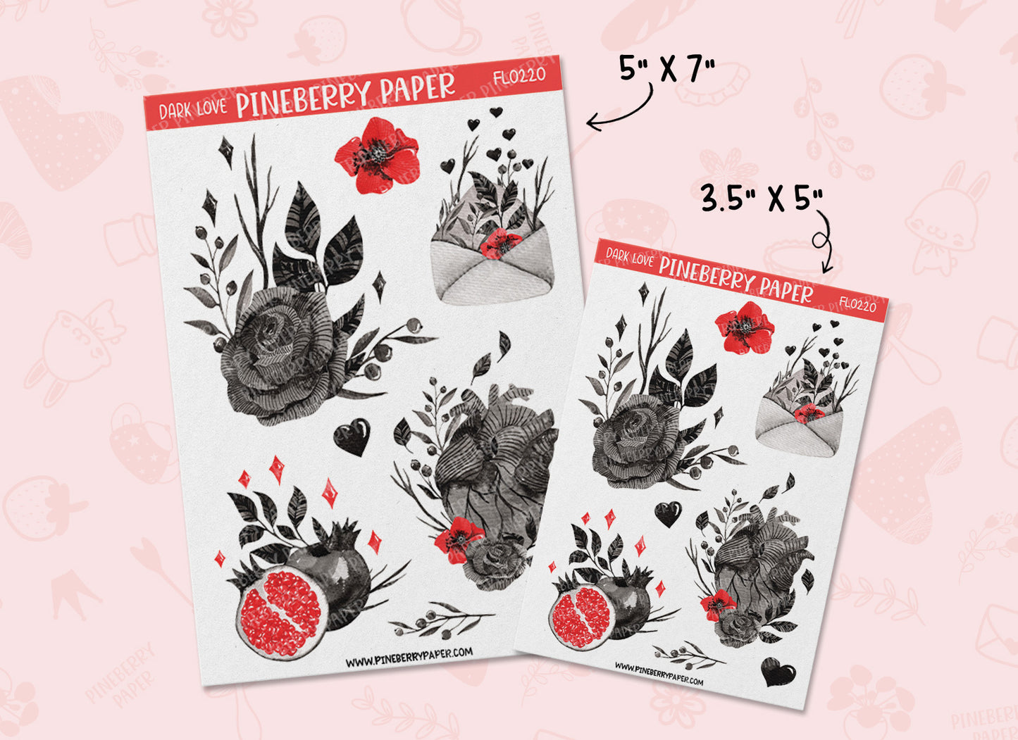Dark Love Florals | FL00220 | FL00221 | FL00222 | FL00223