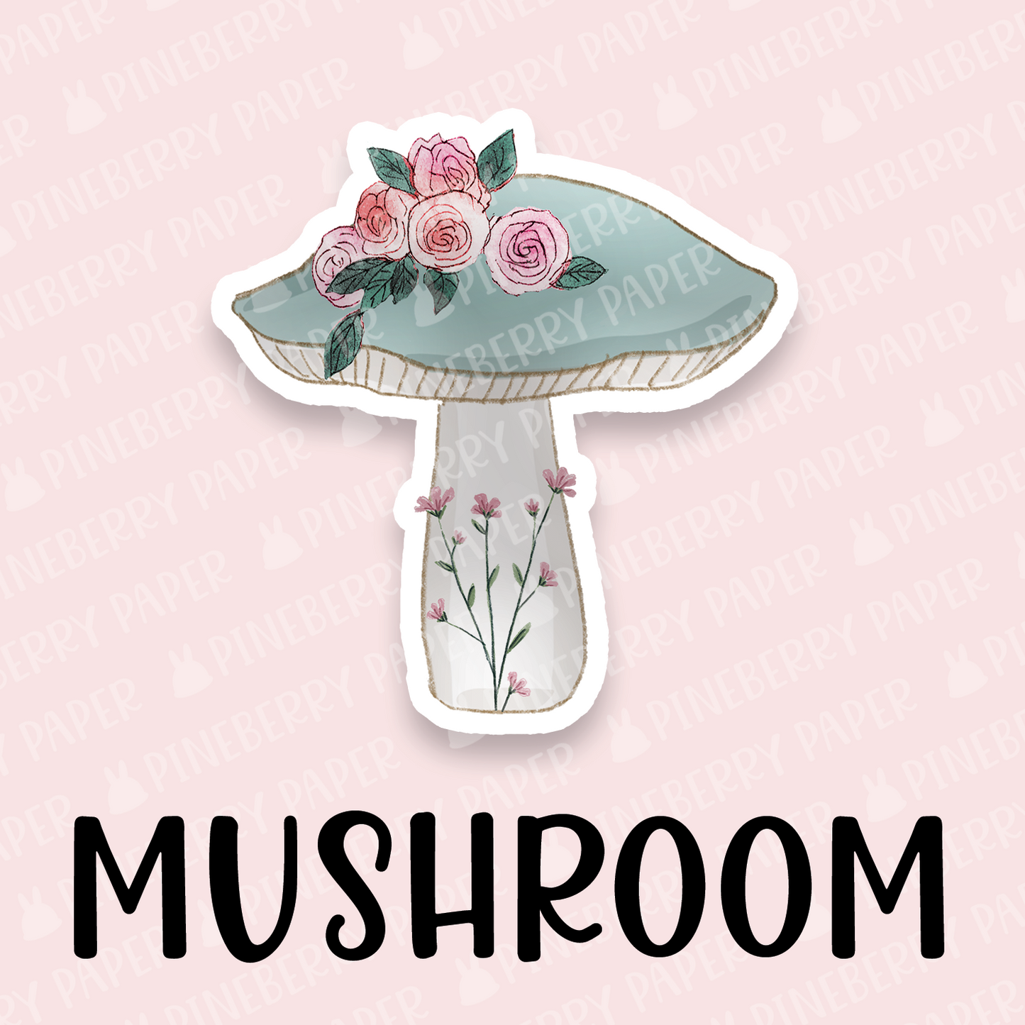 Whimsical Garden Vinyl Sticker