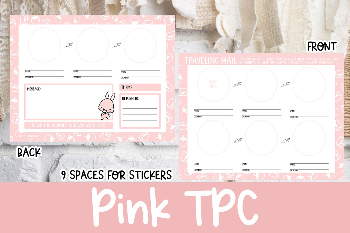 Traveling Postcards | 5" x 7" | Travel Mail | TPC