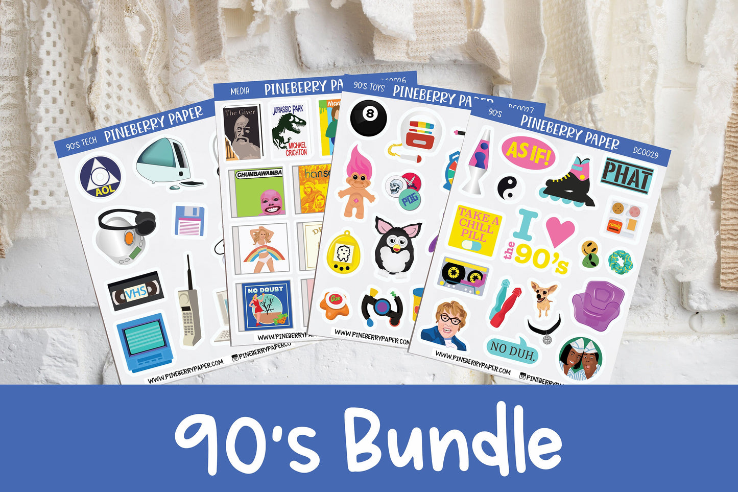 90's Sticker Set