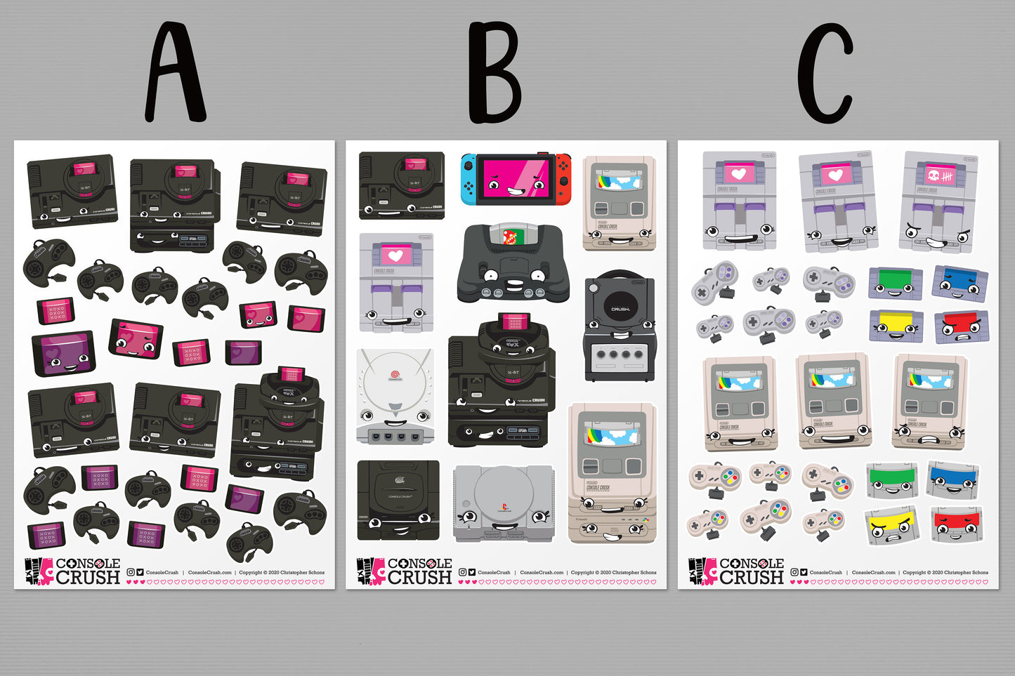 Gaming Console Stickers | Console Crush