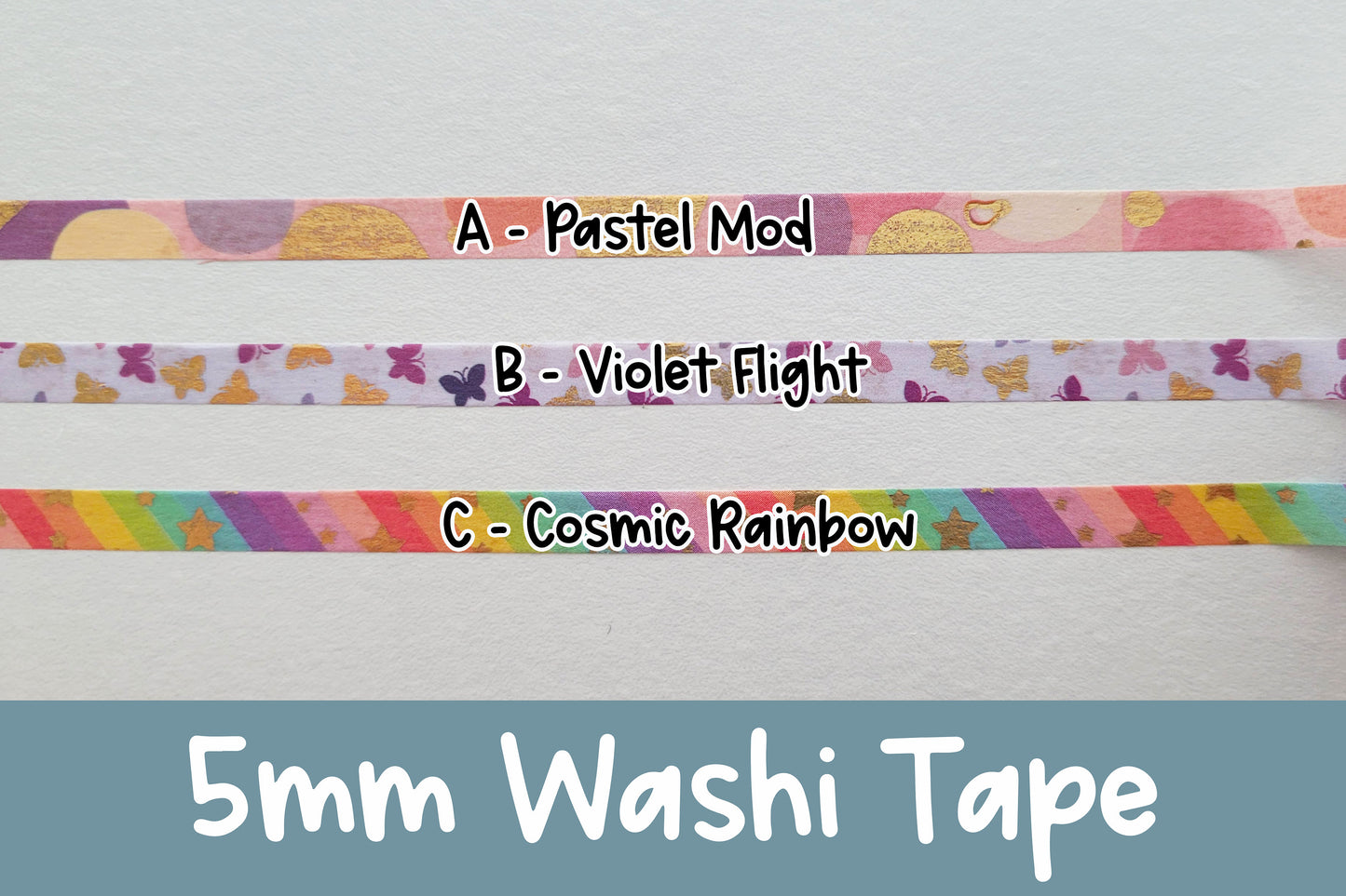 Nostalgic Vibe | 5mm Washi Tape