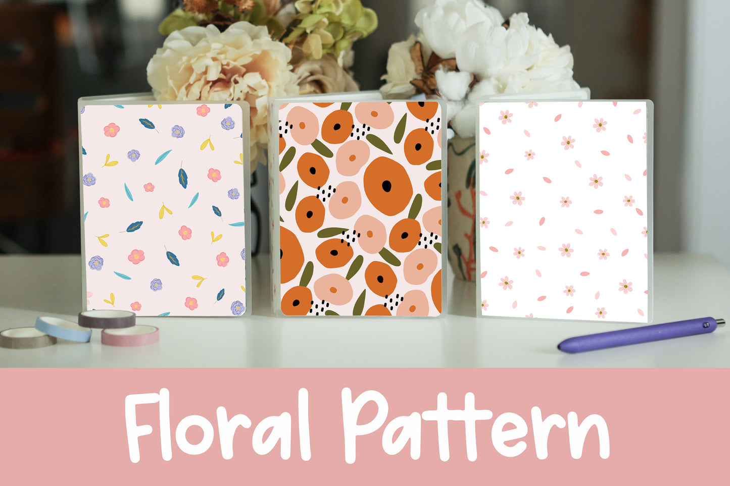 Floral Sticker Album | 60 Top-Loading Sleeves