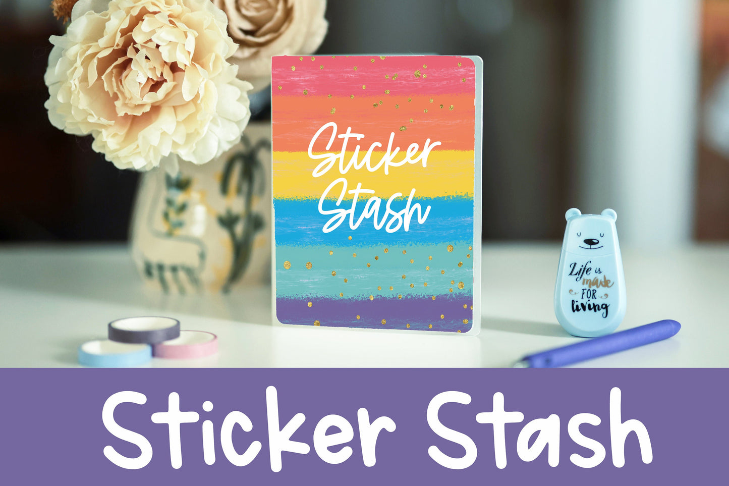 Brushed Sticker Album | 60 Top-Loading Sleeves
