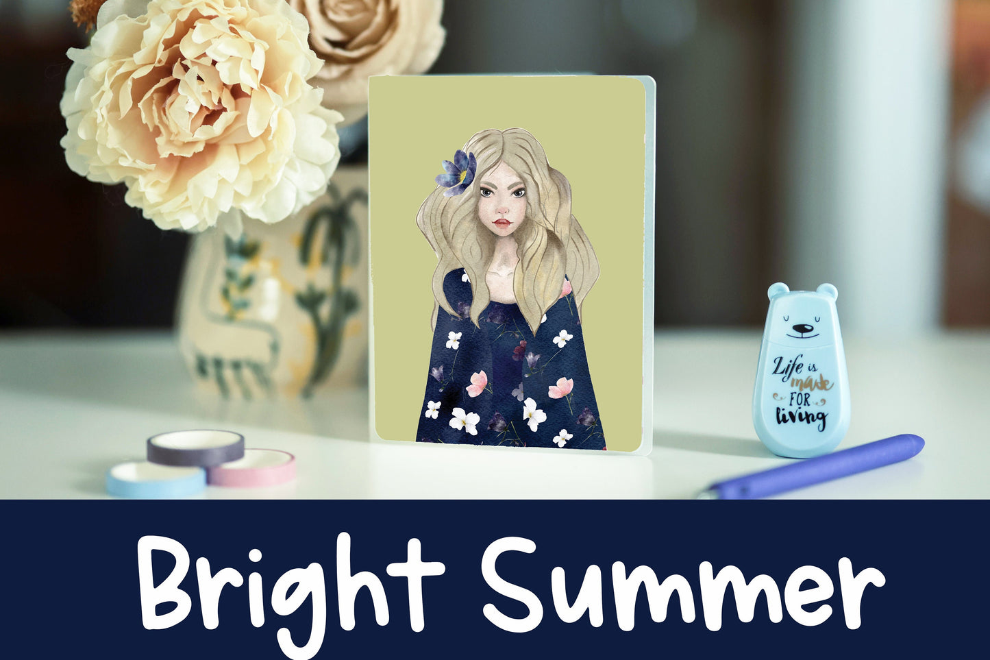 Scandinavian Summer Sticker Album | 60 Top-Loading Sleeves