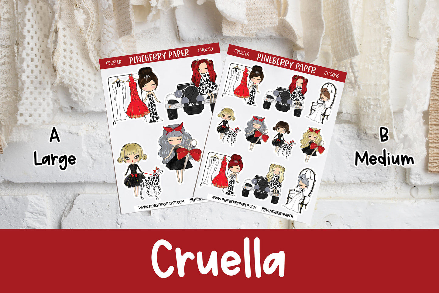 Dalmatians Inspired Stickers | CH0059 | Discontinued